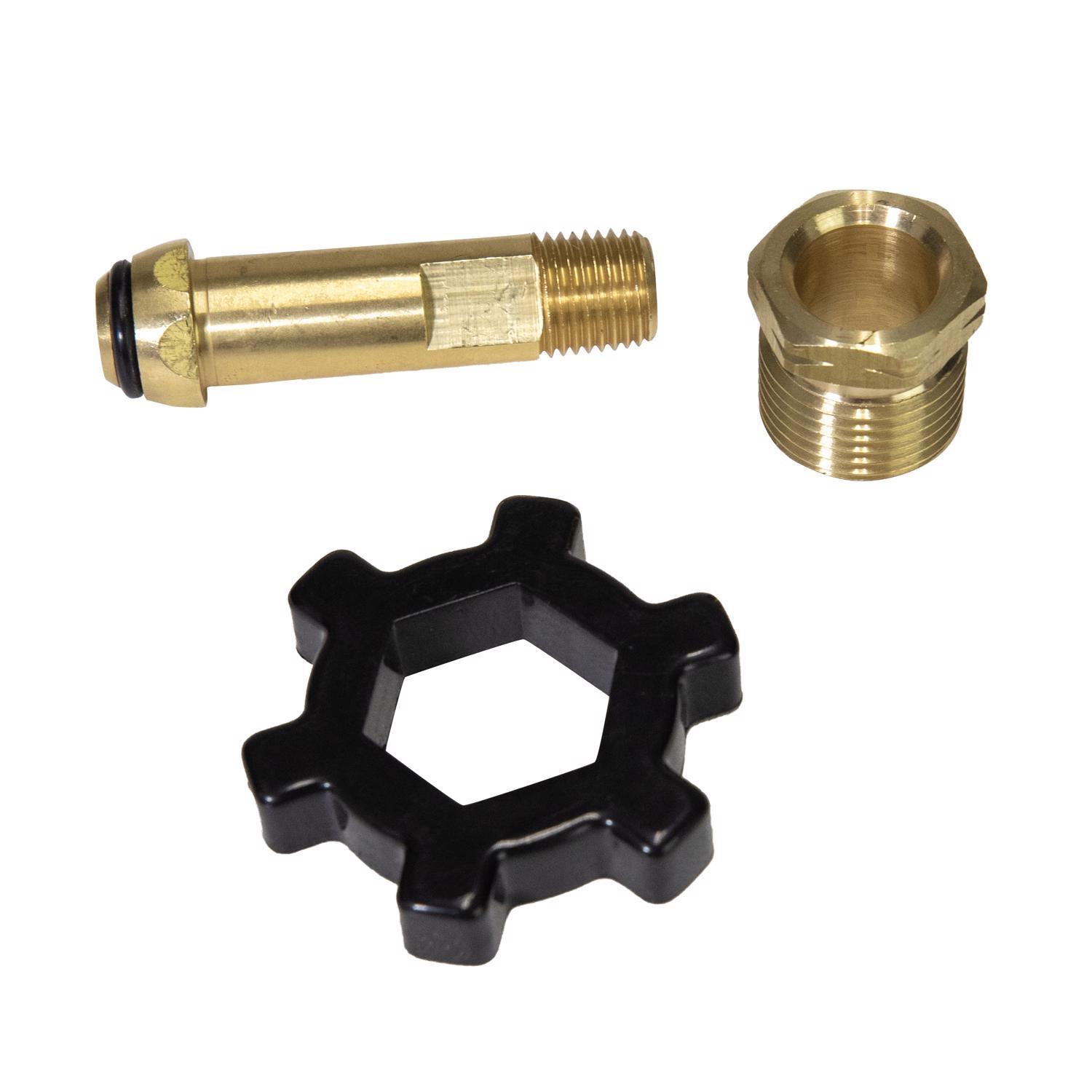 Mr. Heater 1/4 in. D Brass Male Pipe Thread x Full Flow Soft Nose P.O.L. Propane Fitting