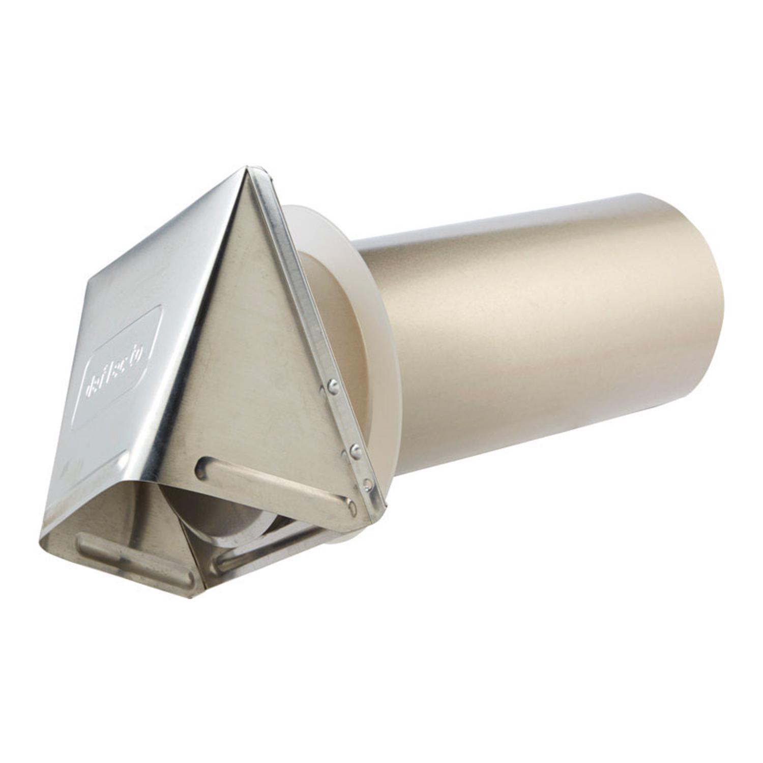 Ace 4 in. W X 6 in. L Silver Aluminum Dryer Vent Hood