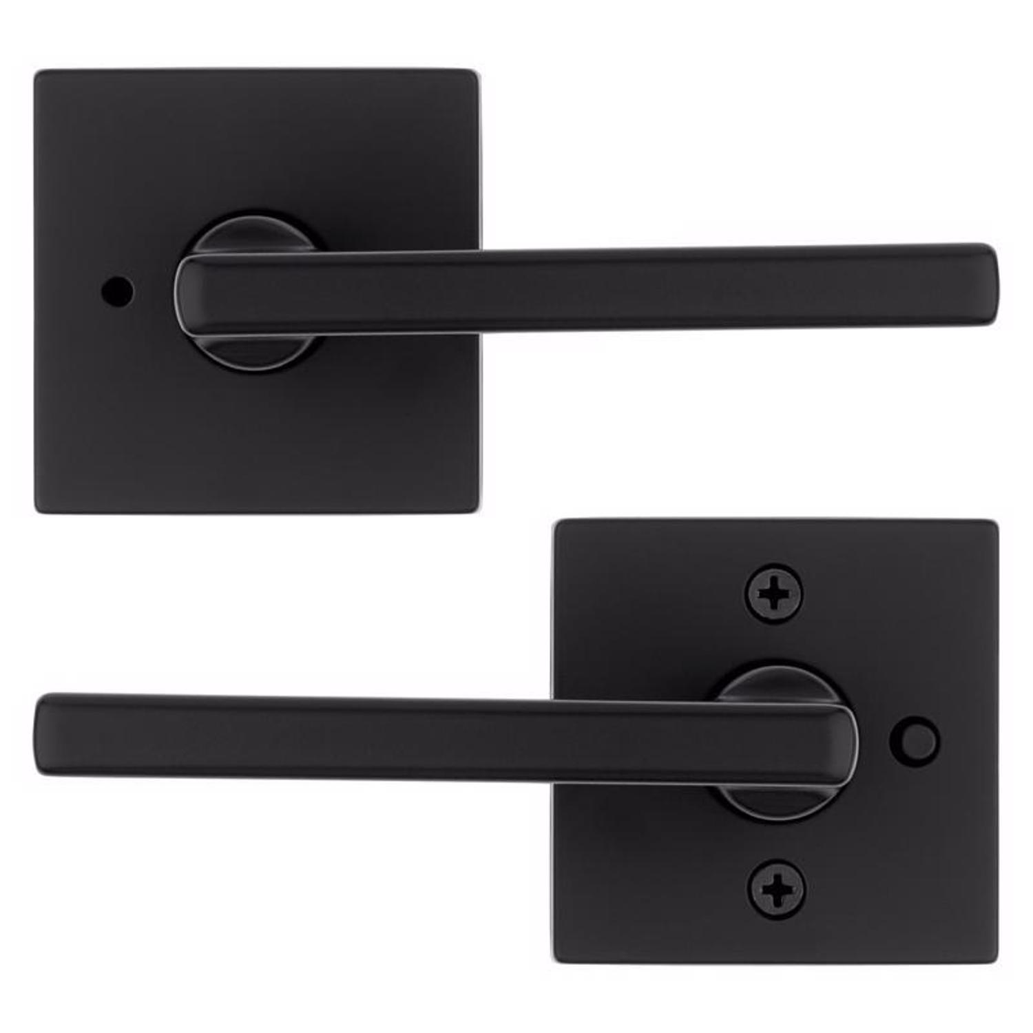 Kwikset Halifax Matte Black Privacy Lever