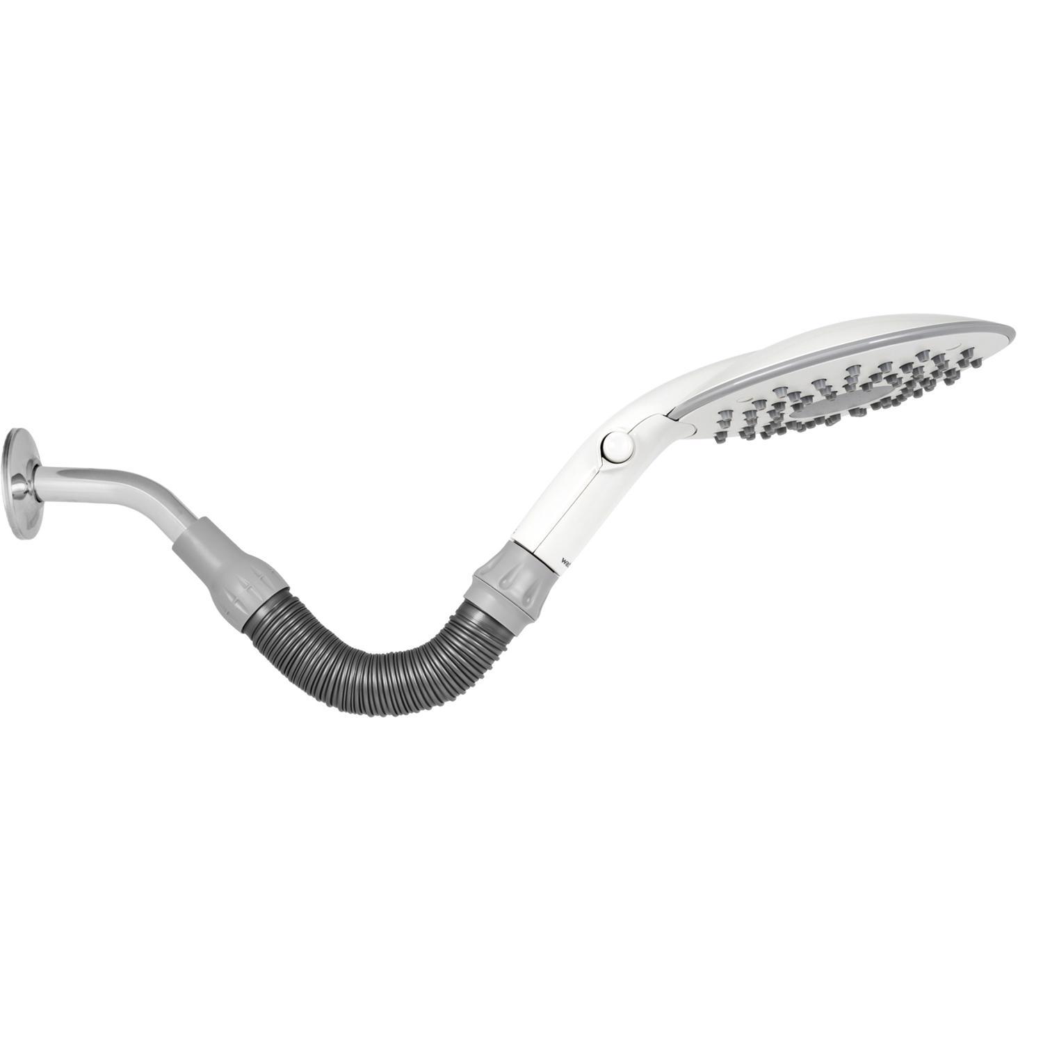 Waterpik RainFall White 2 settings Showerhead 1.8 gpm