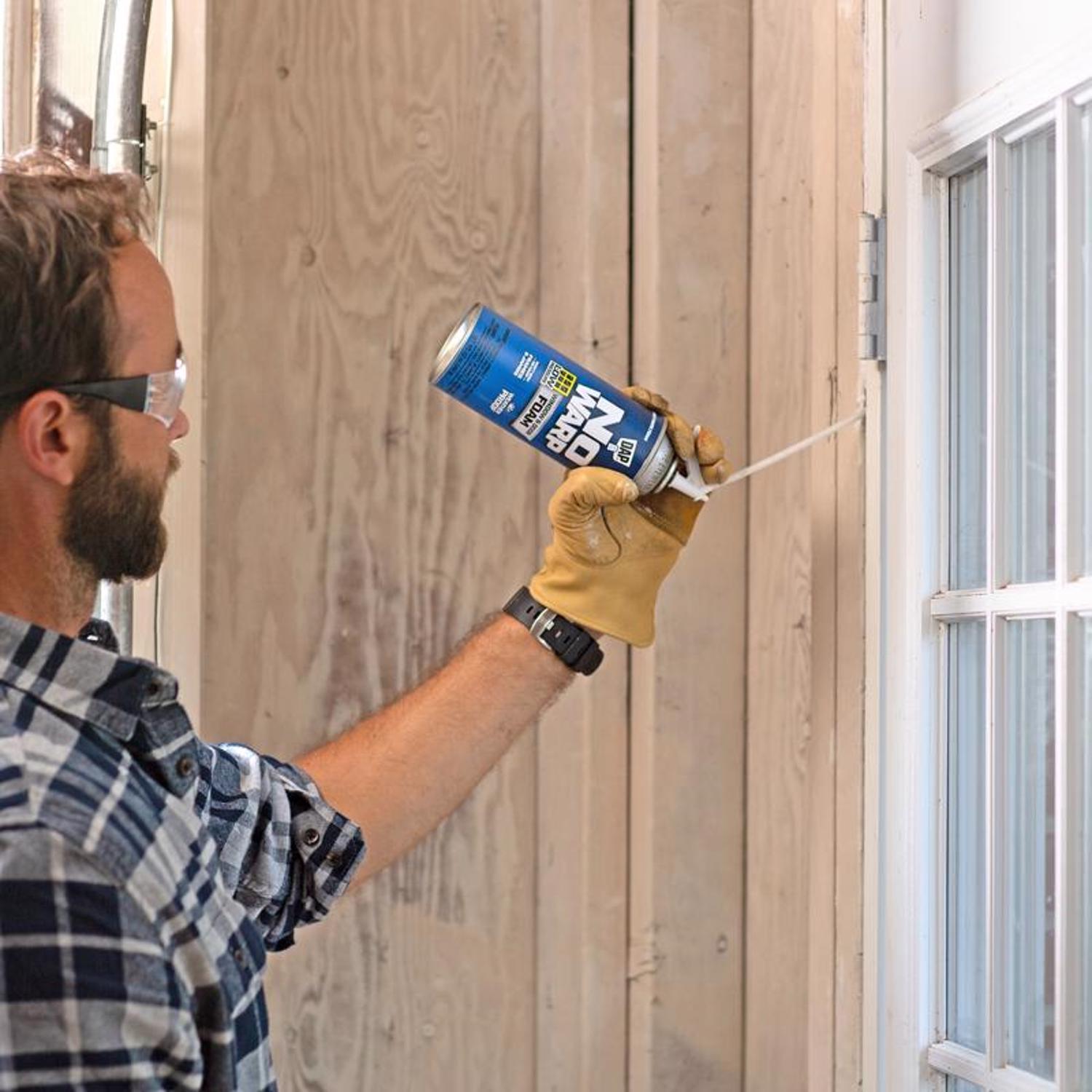 Touch 'n Foam No Warp White Polyurethane Window and Door Foam Sealant 12 oz