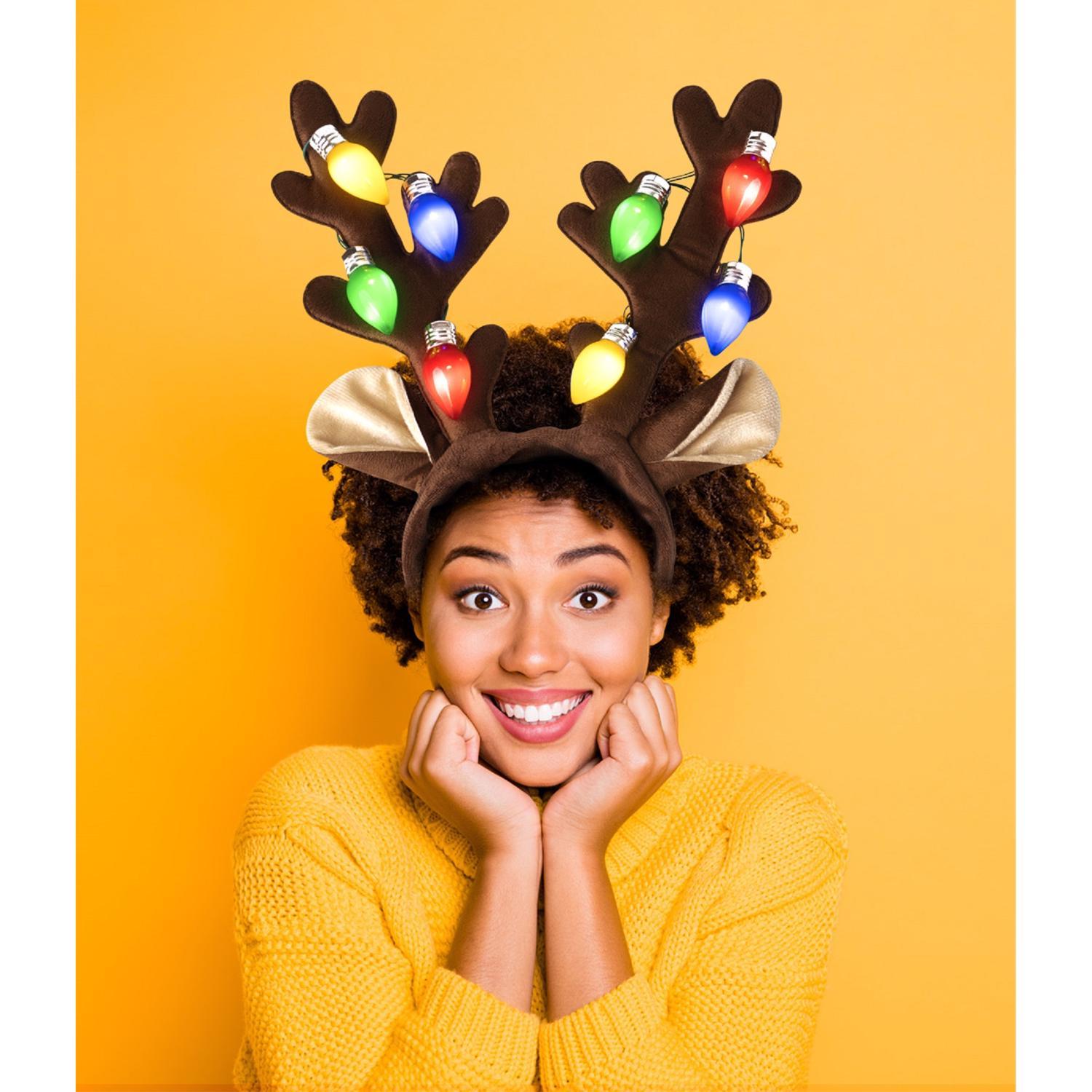 Lotsa Lites LED Antlers Headband 1 pk