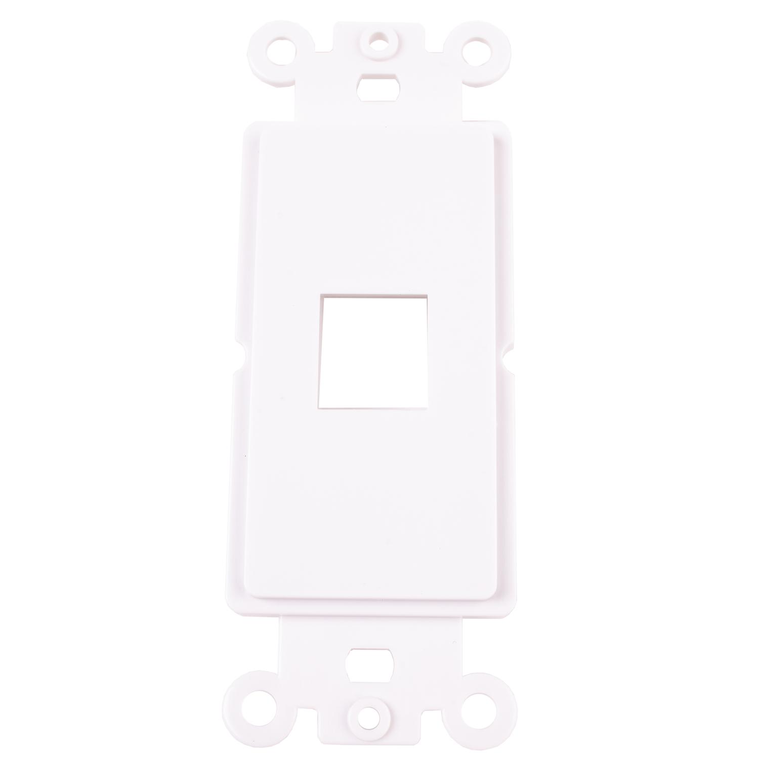 Monster Just Hook It Up White 1 gang Plastic Keystone Wall Plate 1 pk