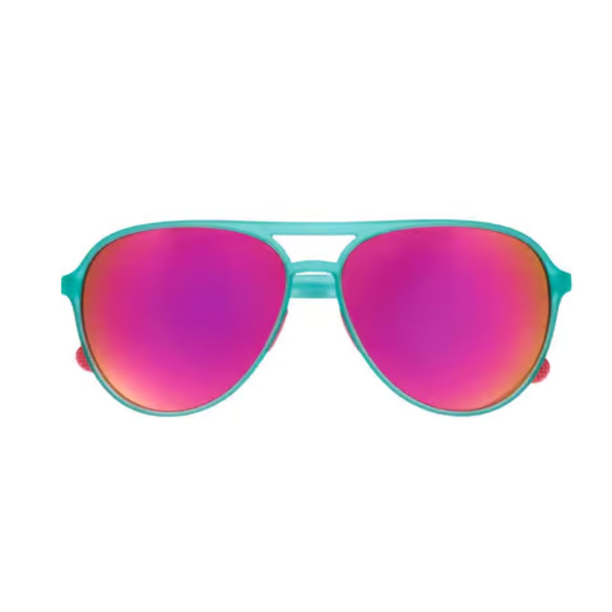 goodr Mach G - Kitty Hawkers' Ray Blockers Sunglasses Unisex Teal Frame Yellow Lens Polarized