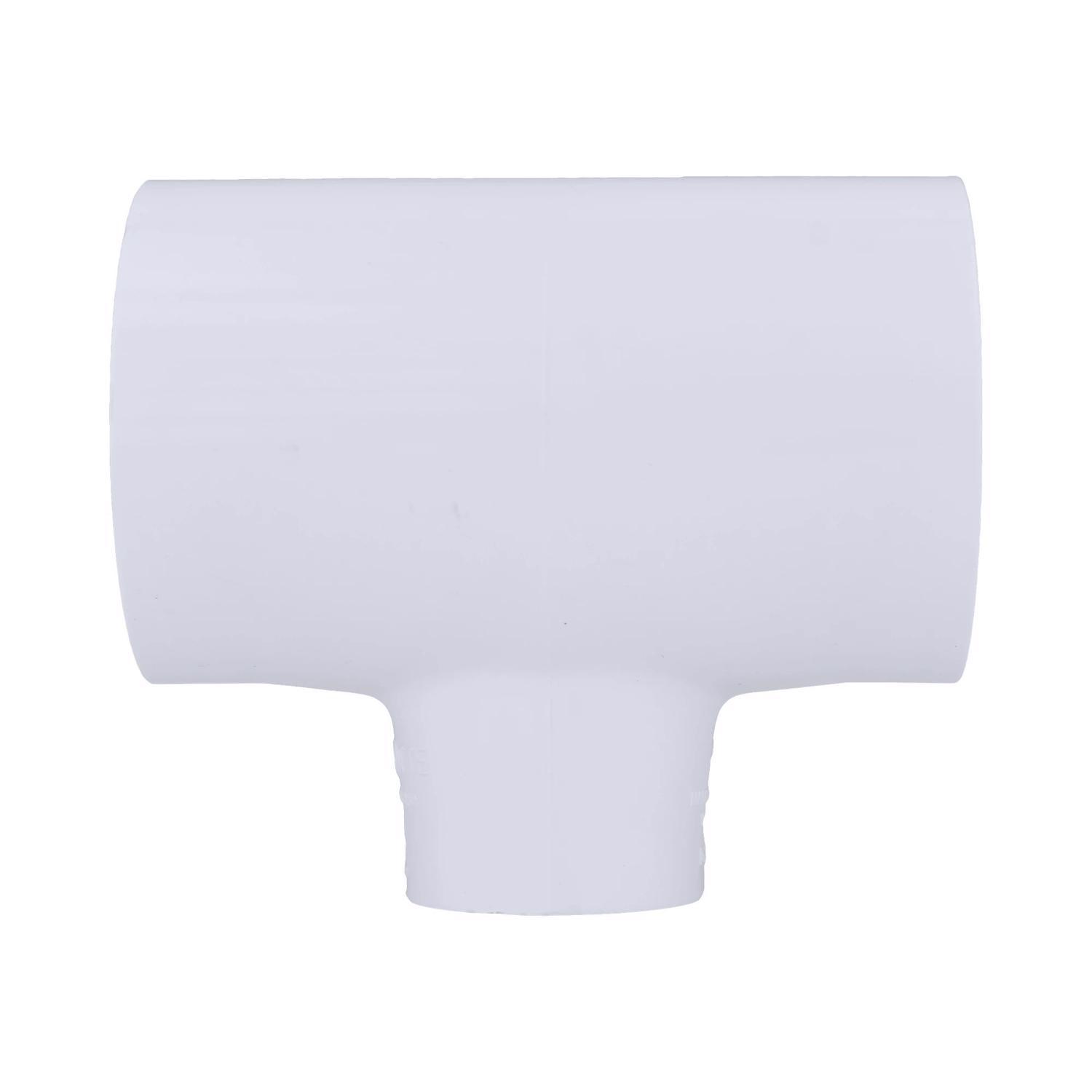 Charlotte Pipe Schedule 40 1-1/2 in. Slip X 1-1/2 in. D Slip PVC Reducing Tee 1 pk