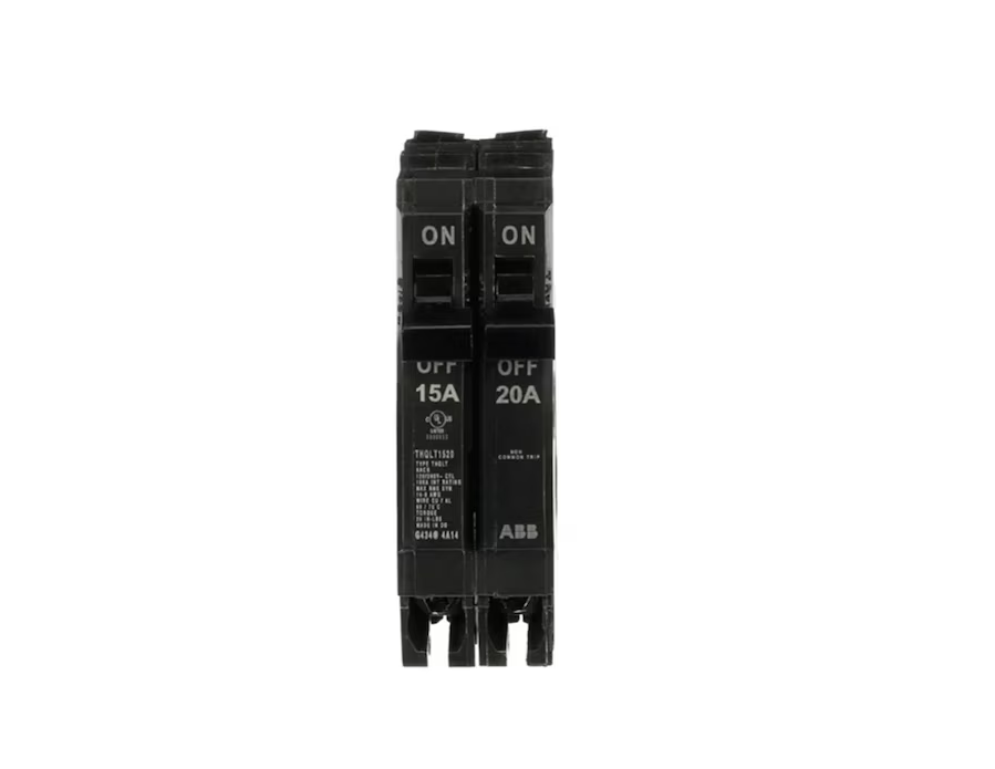 ABB 15-amp/20-amp 2 -Pole Tandem Circuit Breaker