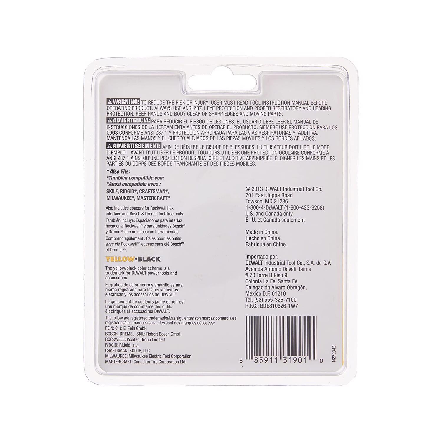 DEWALT Universal Fitment Carbide Oscillating Rasp 1 pk