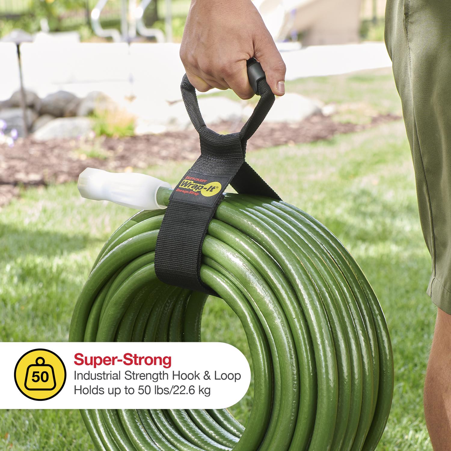 Wrap-It Storage Easy Carry 2.5 in. W X 28 in. L Black Storage Straps 50 lb 1 pk
