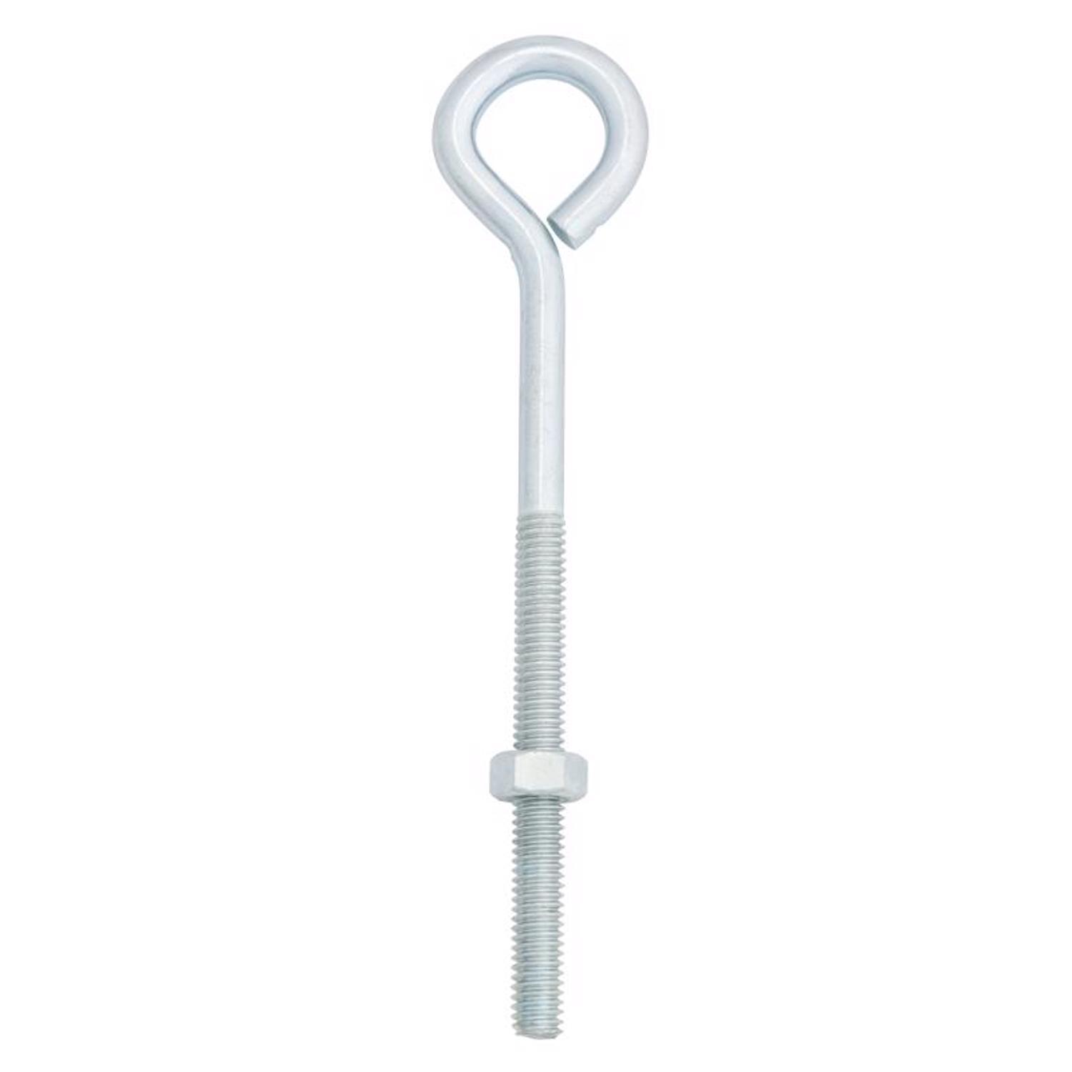 Hampton 5/16 in. X 6 in. L Zinc-Plated Steel Eyebolt Nut Included