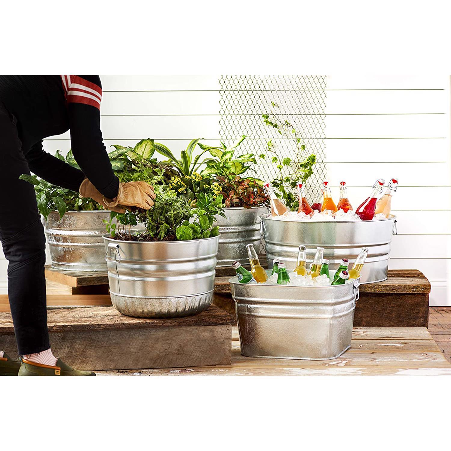 Behrens 9.3 gal Steel Bushel Basket Round