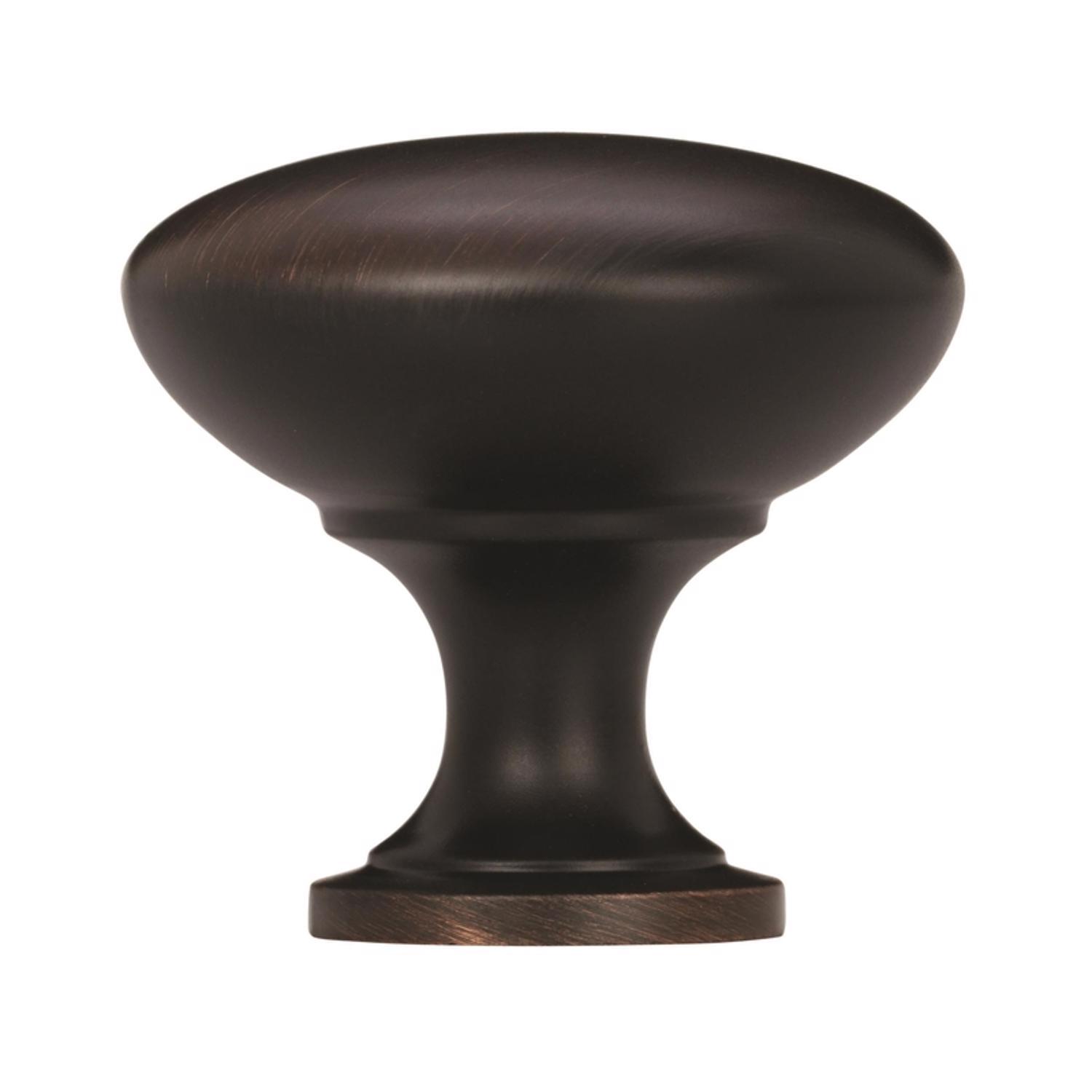 Amerock Allison Round Cabinet Knob 1-1/4 in. D 1-1/8 in. Oil Rubbed Bronze 1 pk