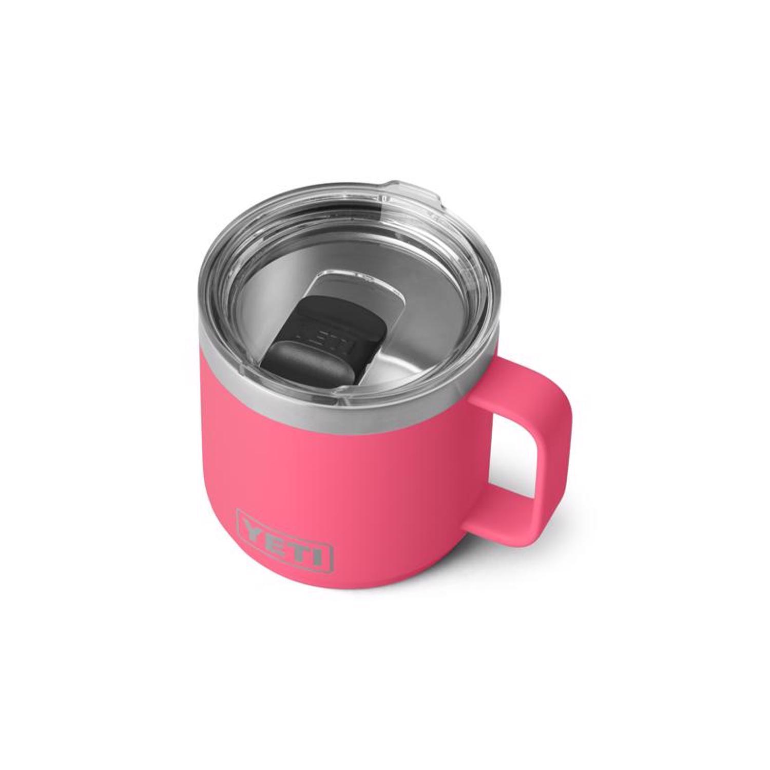 YETI Rambler 14 oz Tropical Pink BPA Free Mug with MagSlider Lid
