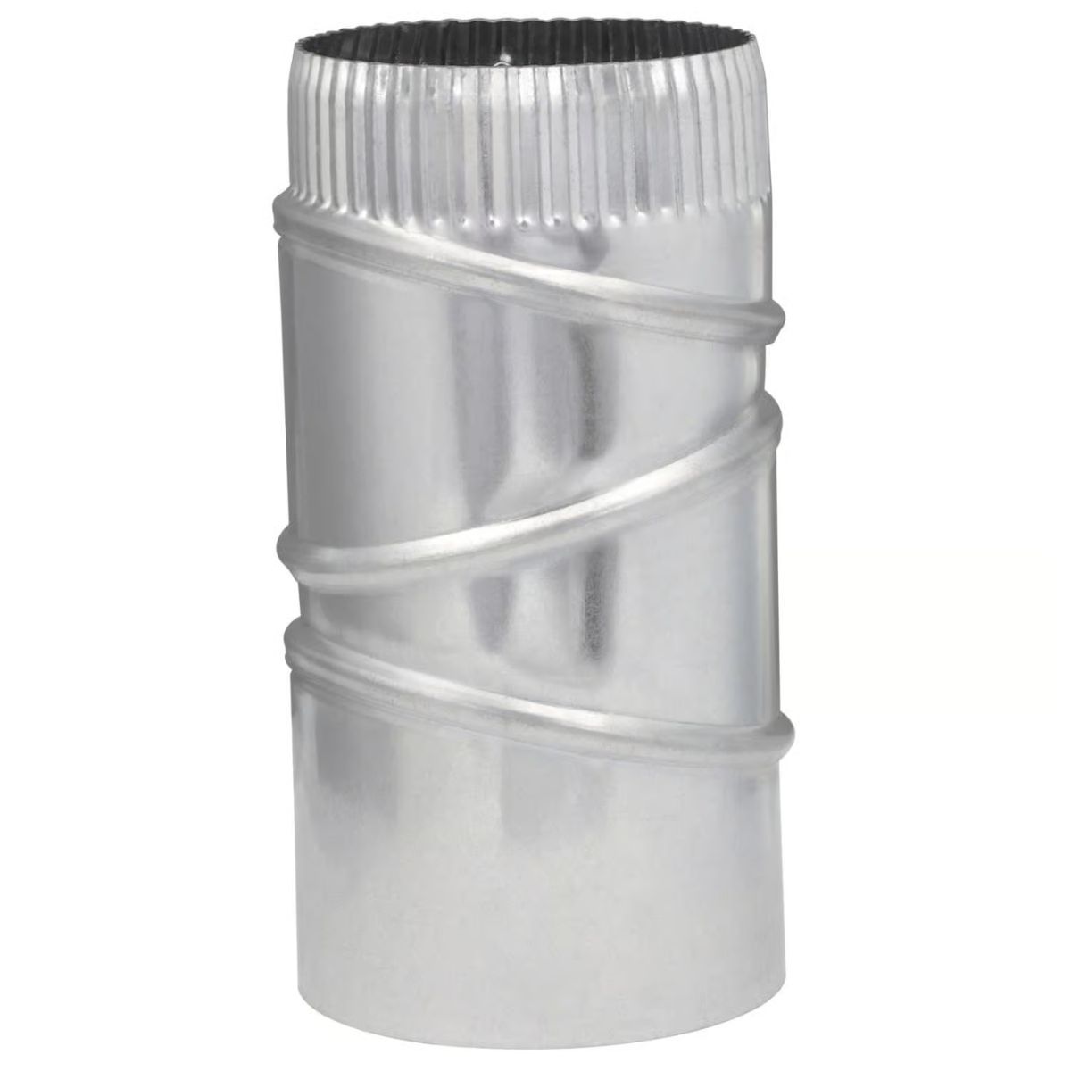 Imperial 4 in. D x 4 in. D Adjustable 90 deg Galvanized Steel Furnace Pipe Elbow