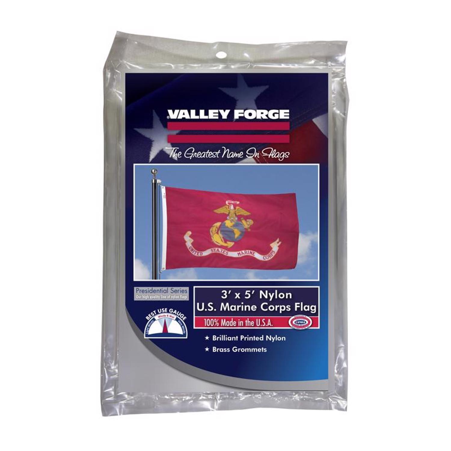 Valley Forge Marine Corps Military Flag 3 ft. x 5 ft.
