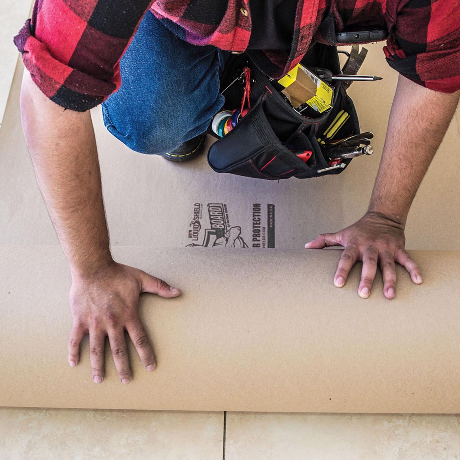 Surface Shields Builder Board Surface Protection 45 Mil x 38in. W x 100' L Paper Brown