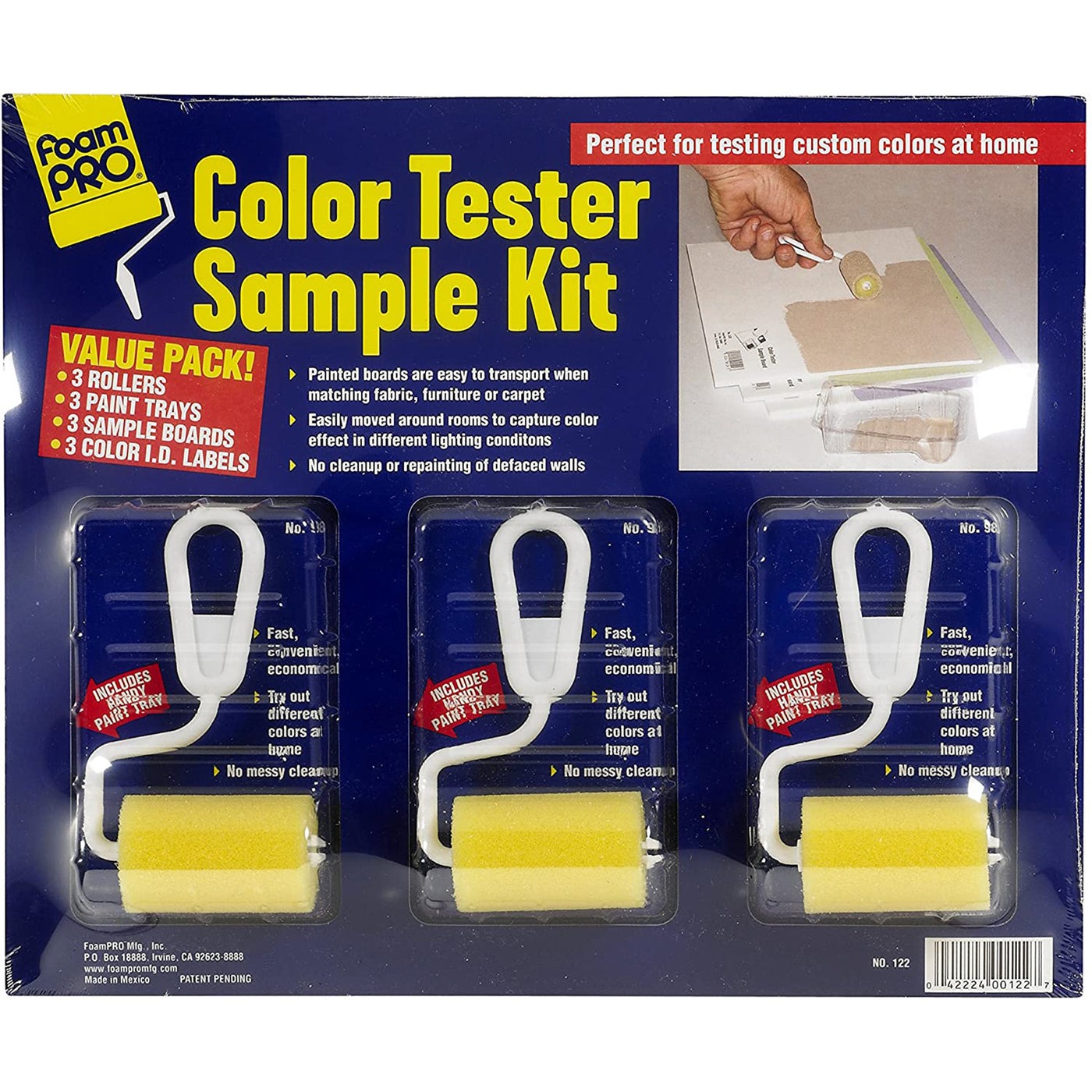 FoamPro Color Tester Roller Kit