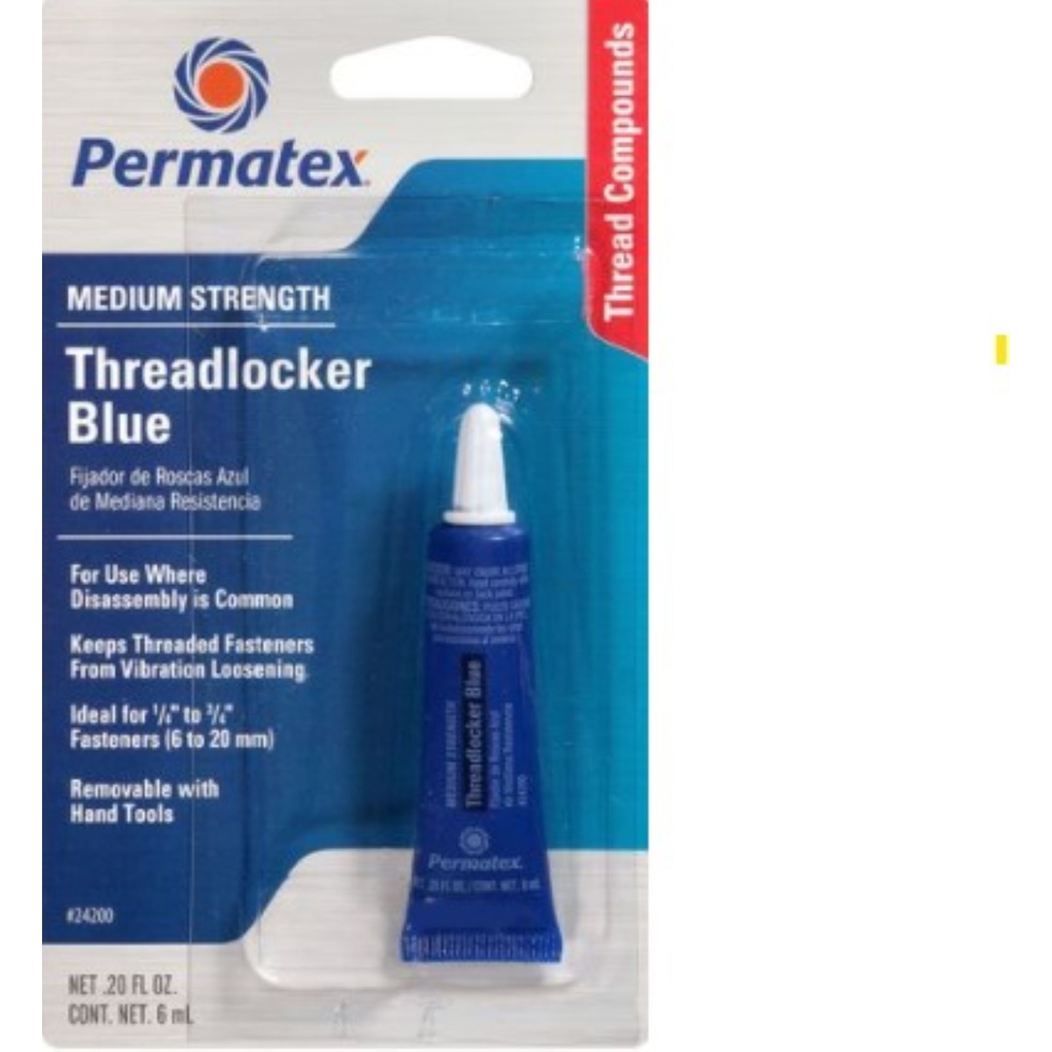 Permatex Medium Strength Threadlocker Gel 0.2 oz Stine Home + Yard