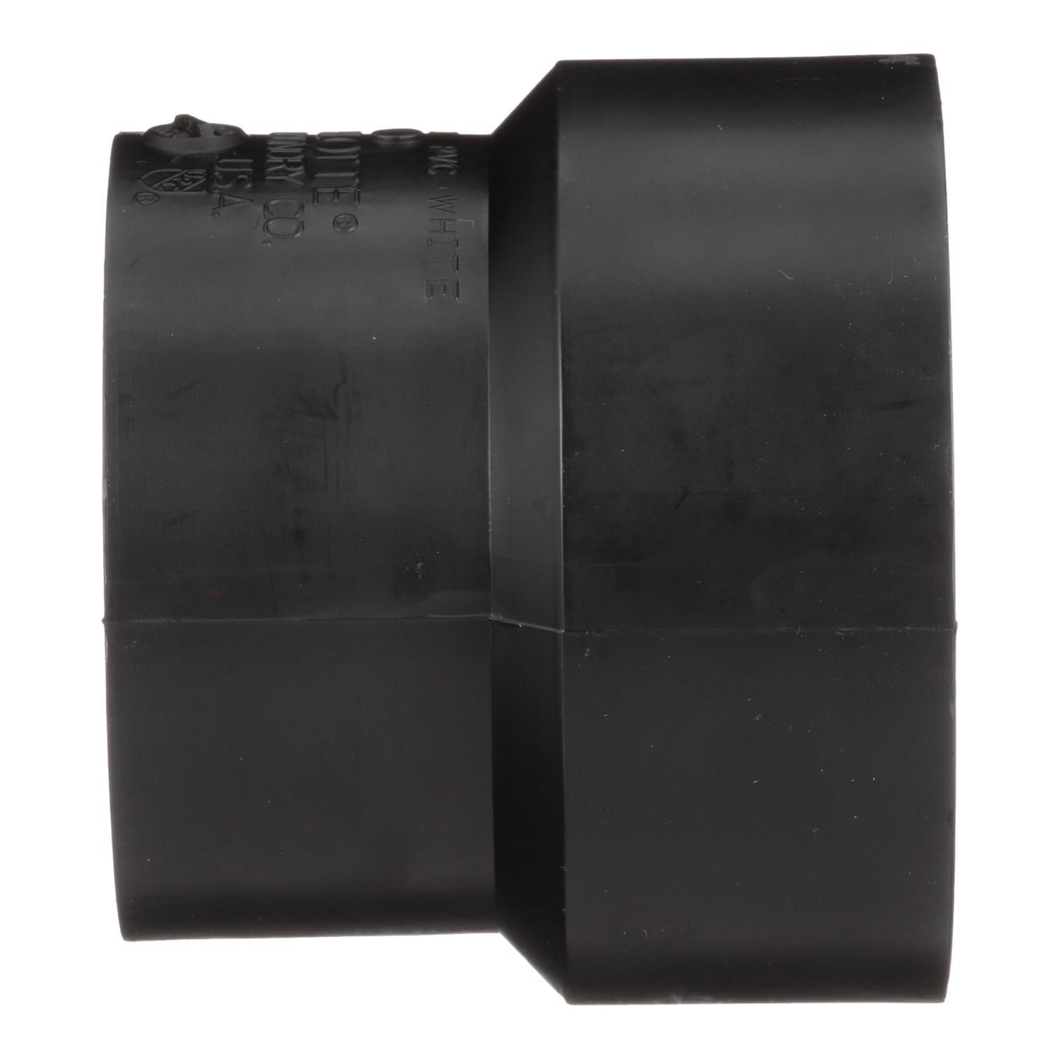 Charlotte Pipe 4 in. Hub X 3 in. D Hub ABS Coupling