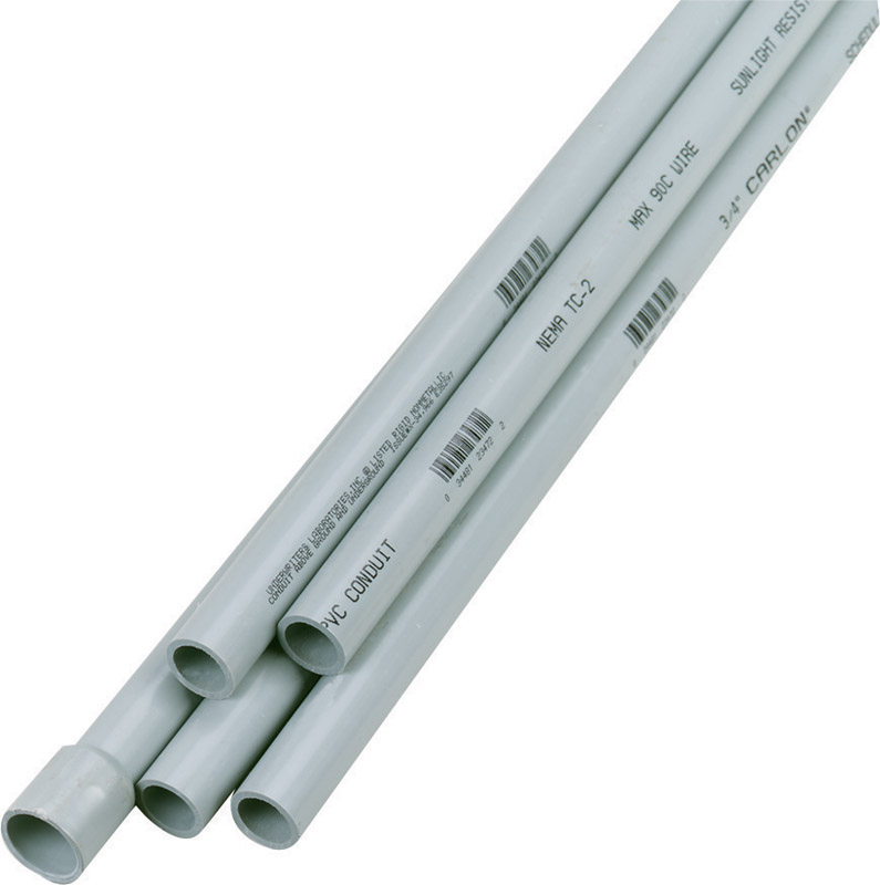 Cantex 3/4 in. Dia. x 10 ft. L Electrical Conduit Rigid PVC