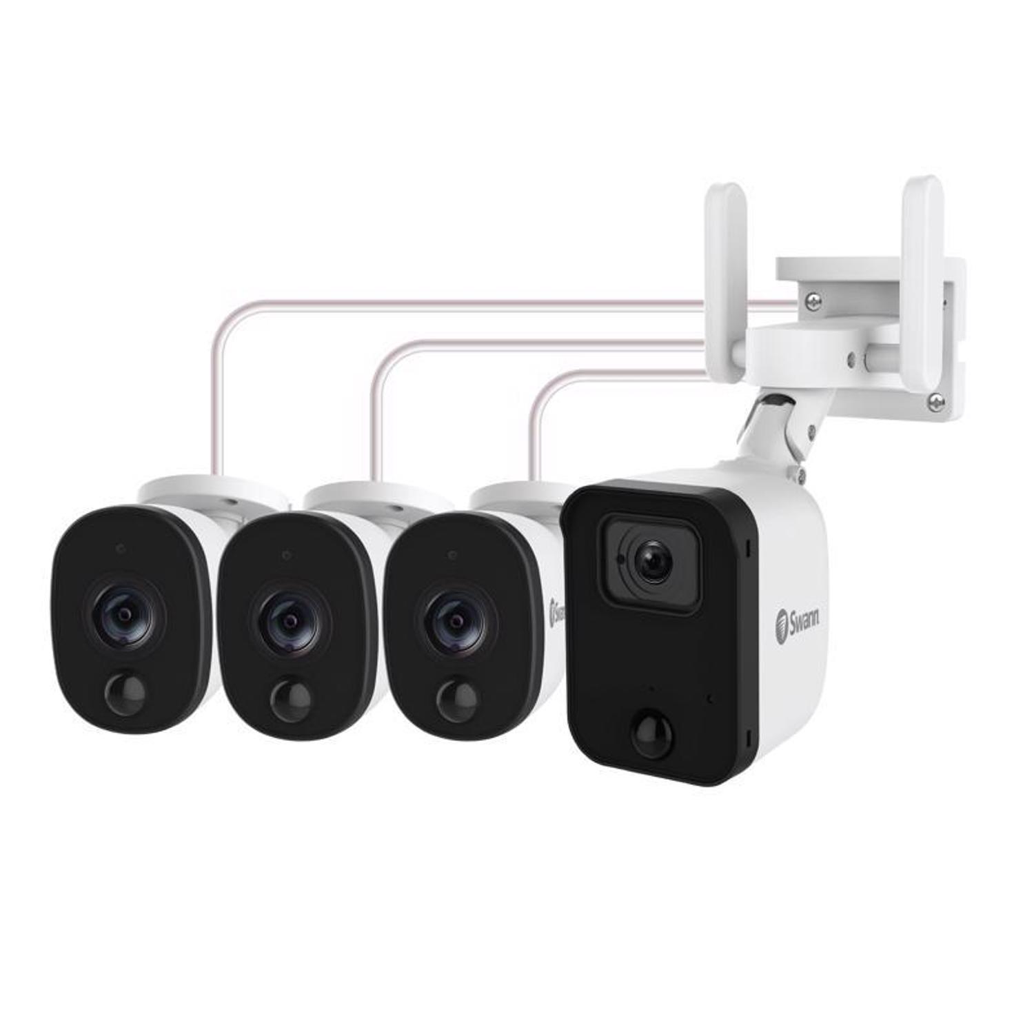 Swann Fourtify Plug-in Indoor and Outdoor Smart-Enabled Security Camera