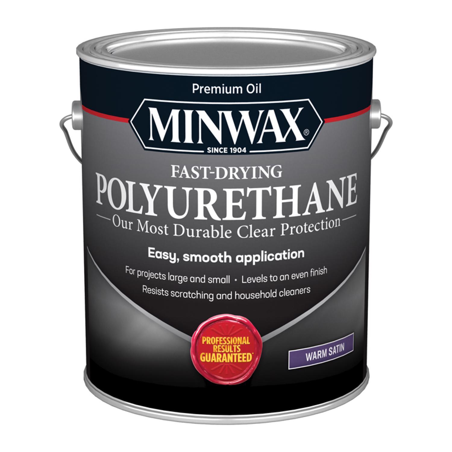 Minwax Warm Satin Clear OilBased FastDrying Polyurethane 1 gal