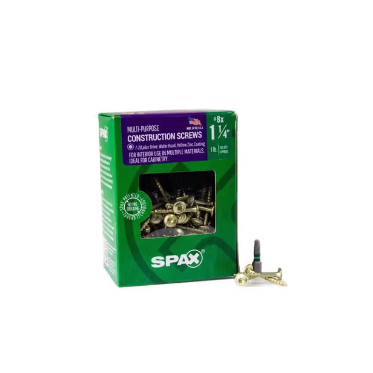 SPAX Multi-Material No. 8 in. x 1-1/4 in. L T-20+ Wafer Head Serrated Construction Screws