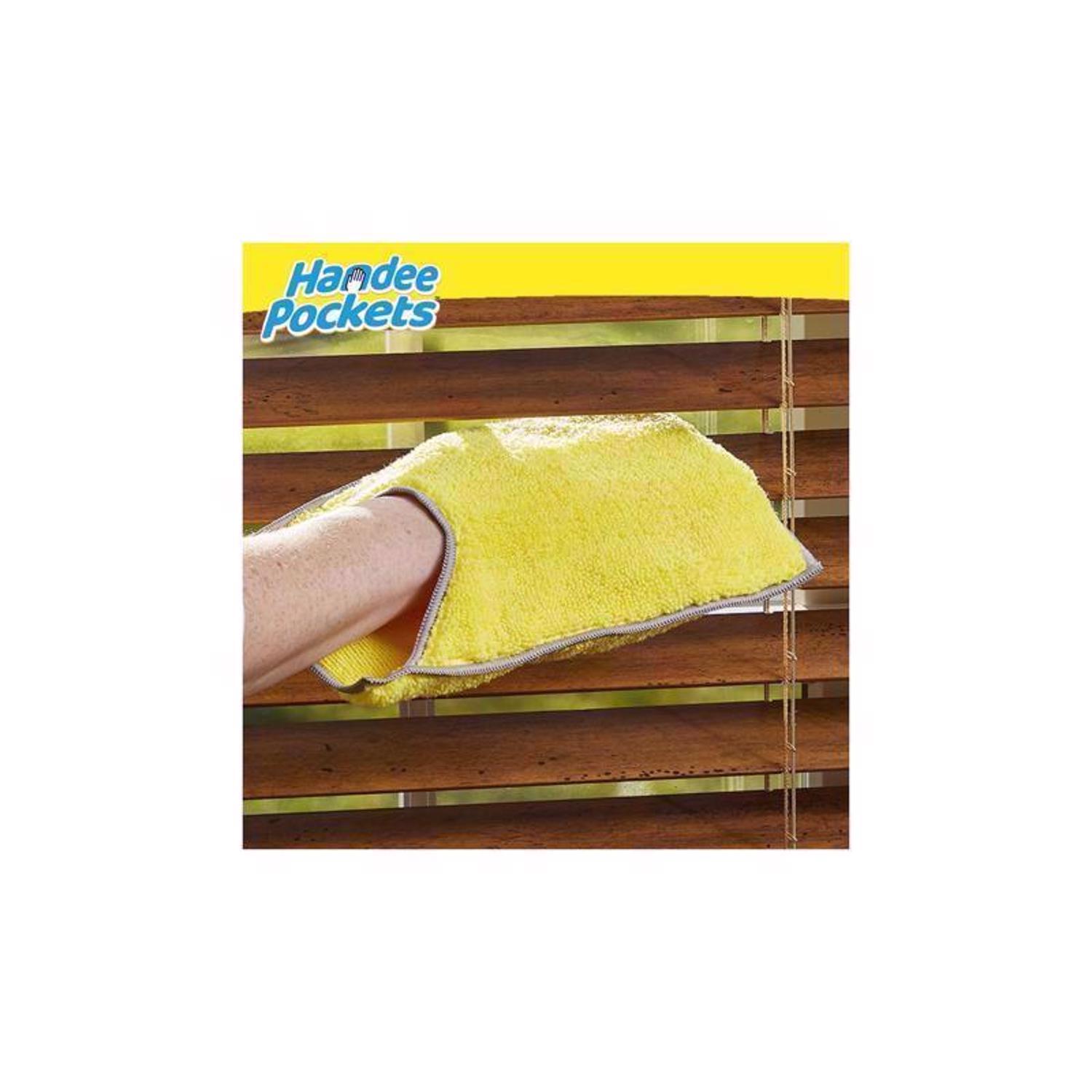 Handee Pockets Microfiber Cleaning Cloth 6.25 in. W X 9.75 in. L 2 pk