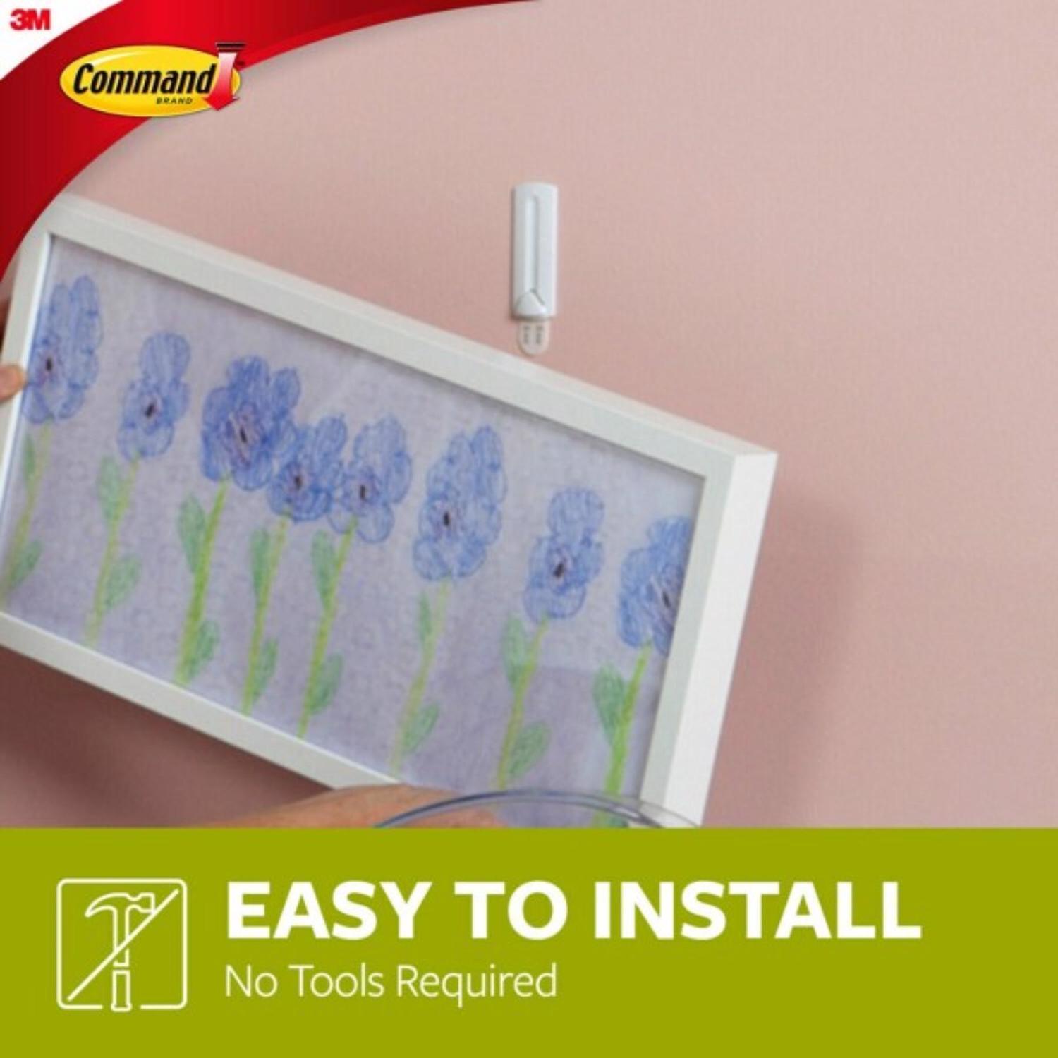 3M Command White Wire-Backed Picture Hanger 5 lb 1 pk