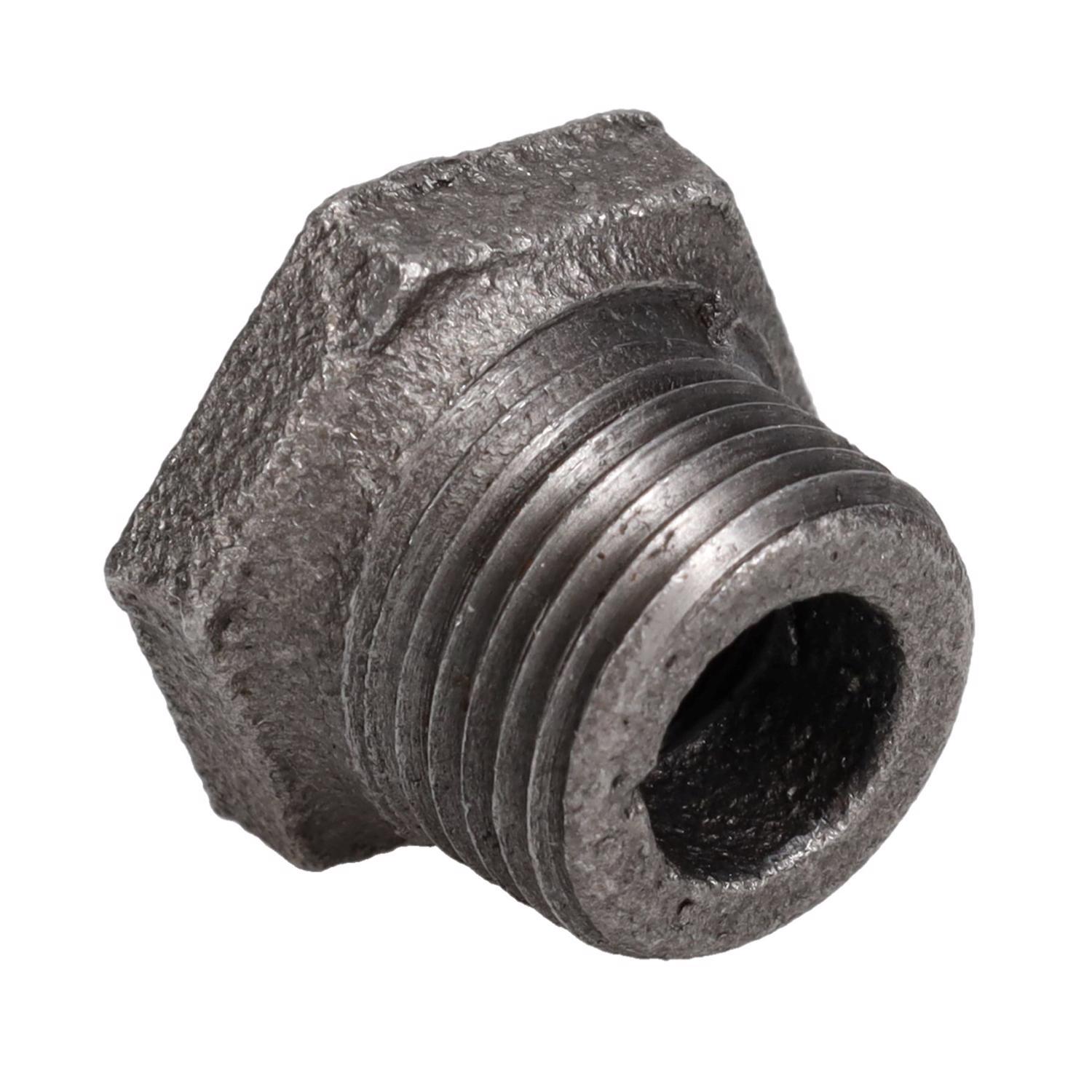 STZ Industries 3/8 in. MIP each X 1/4 in. D FIP Black Malleable Iron Hex Bushing