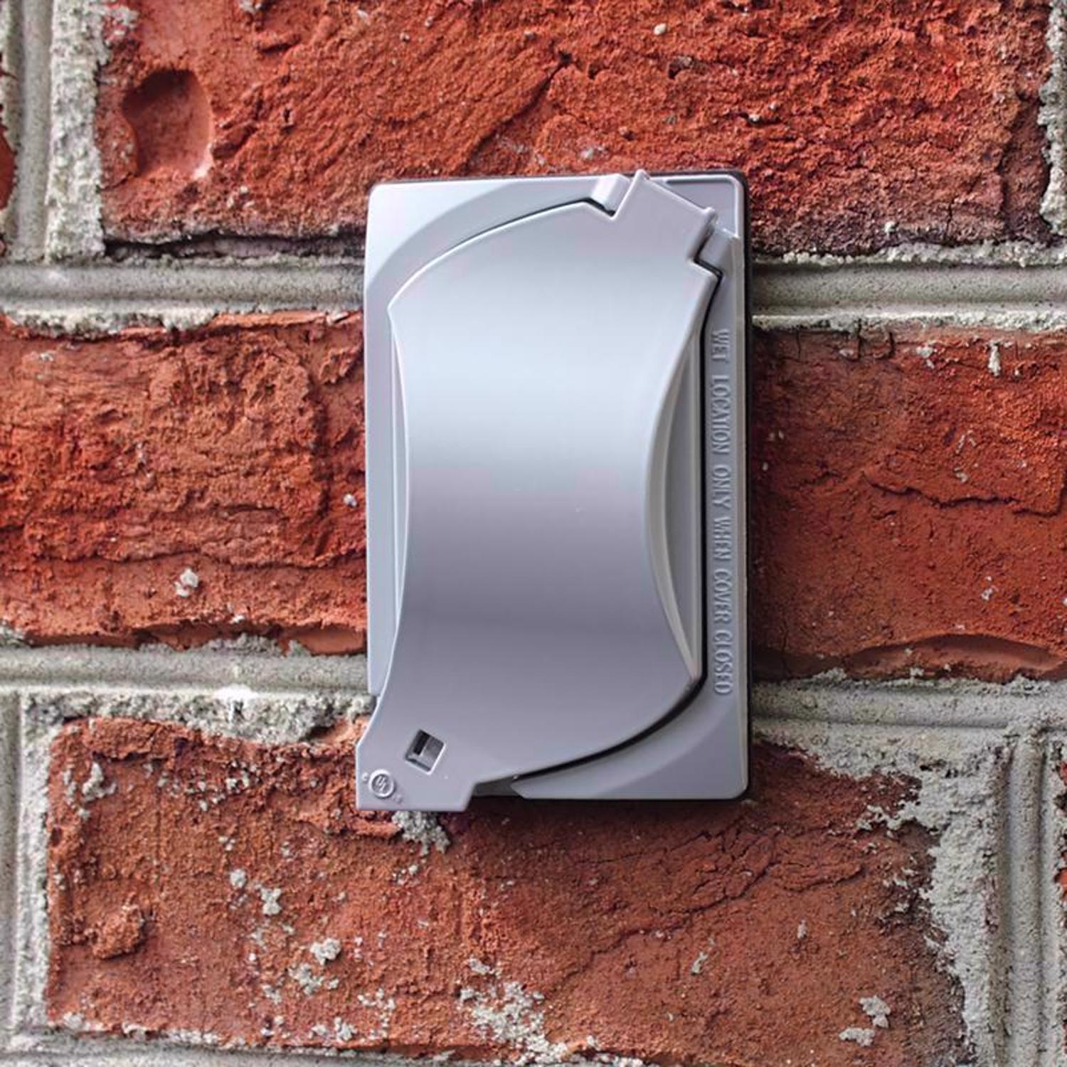 Sigma Engineered Solutions Rectangle Die-Cast Metal 1 gang 4.57 in. H X 2.81 in. W Universal Cover