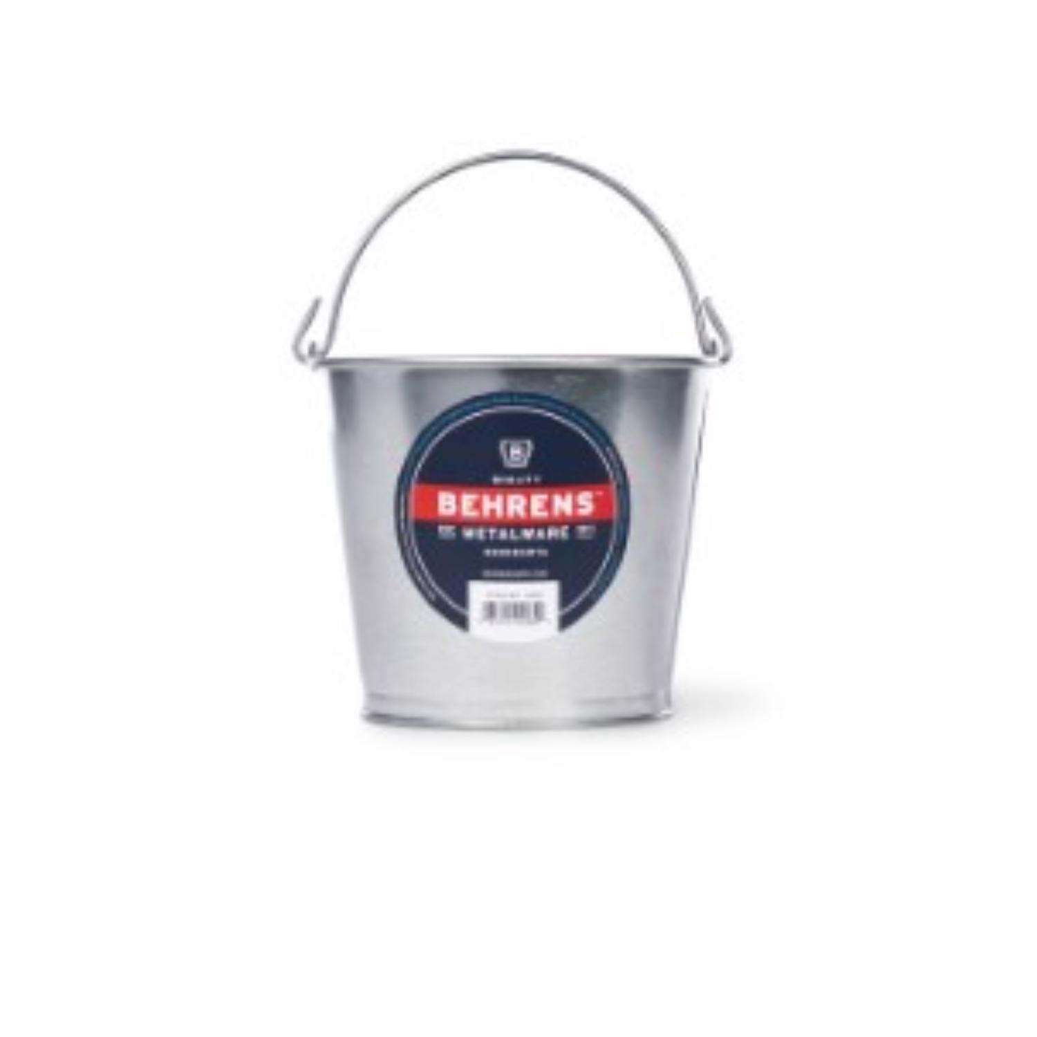Behrens Hot Dipped 2 qt Galvanized Pail Gray