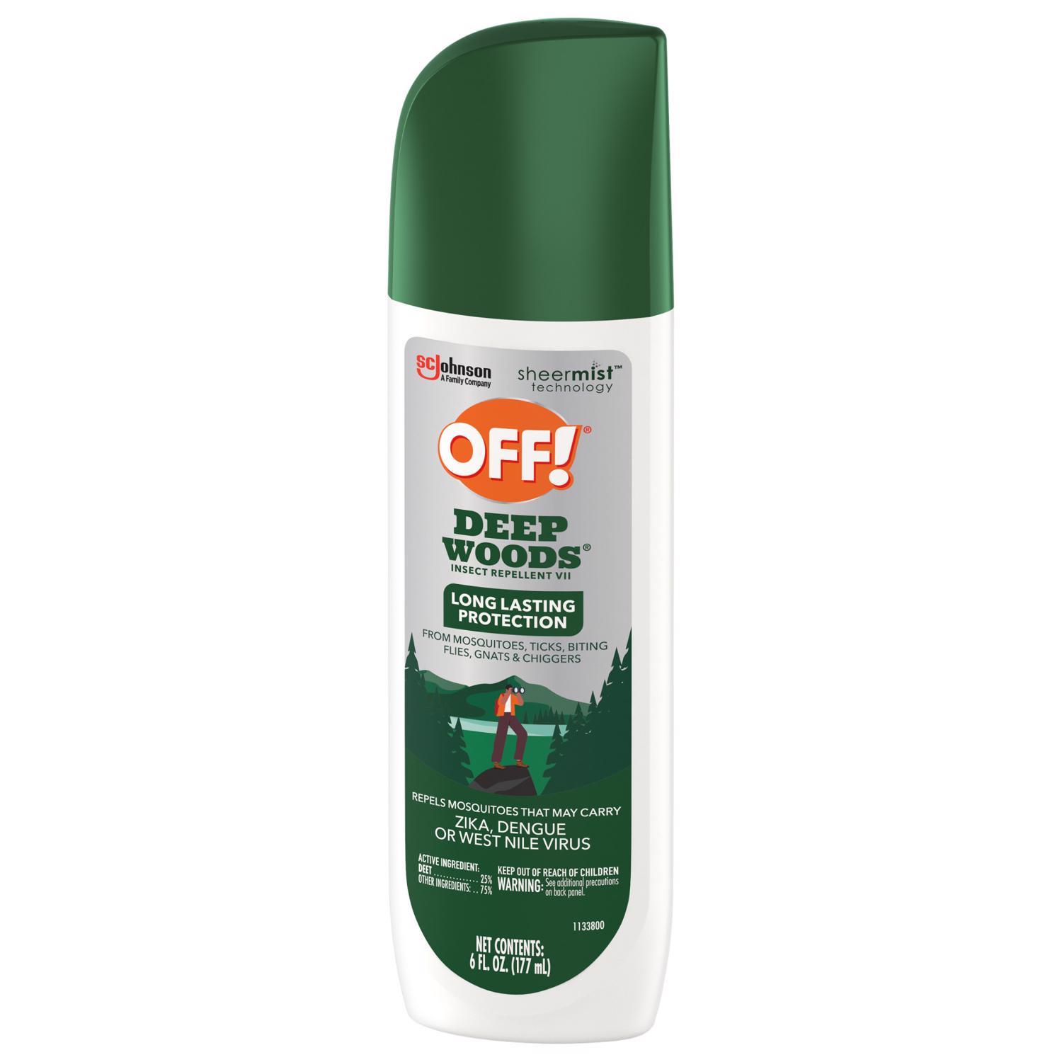 OFF! Deep Woods Insect Repellent Liquid For Gnats/Mosquitoes/Ticks 6 oz