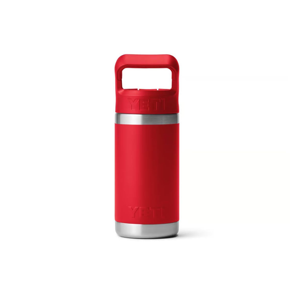 YETI Rambler Jr. 12 oz. Rescue Red BPA Free Insulated Kids Water Bottle w/Straw