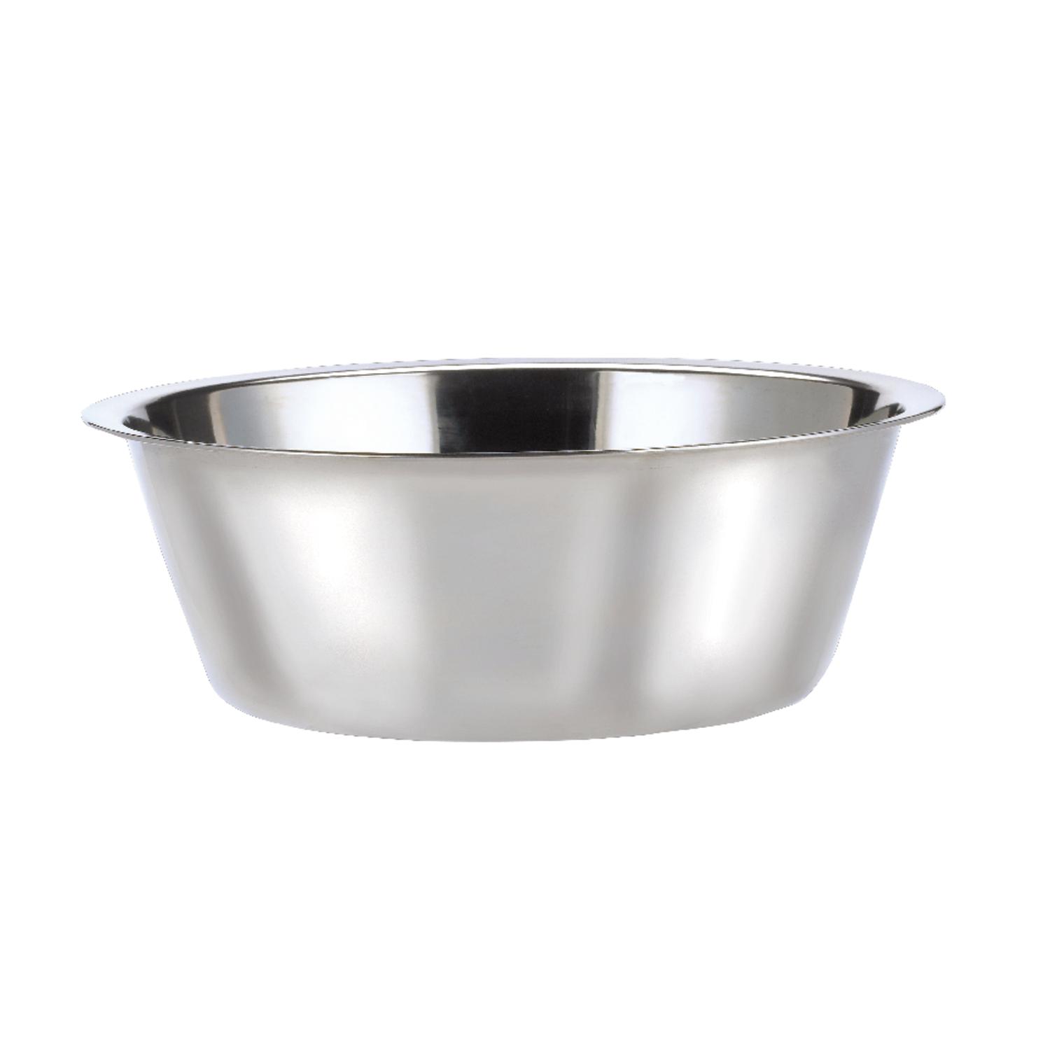 HiLo Silver Plain Stainless Steel 5 qt Pet Dish For Dogs