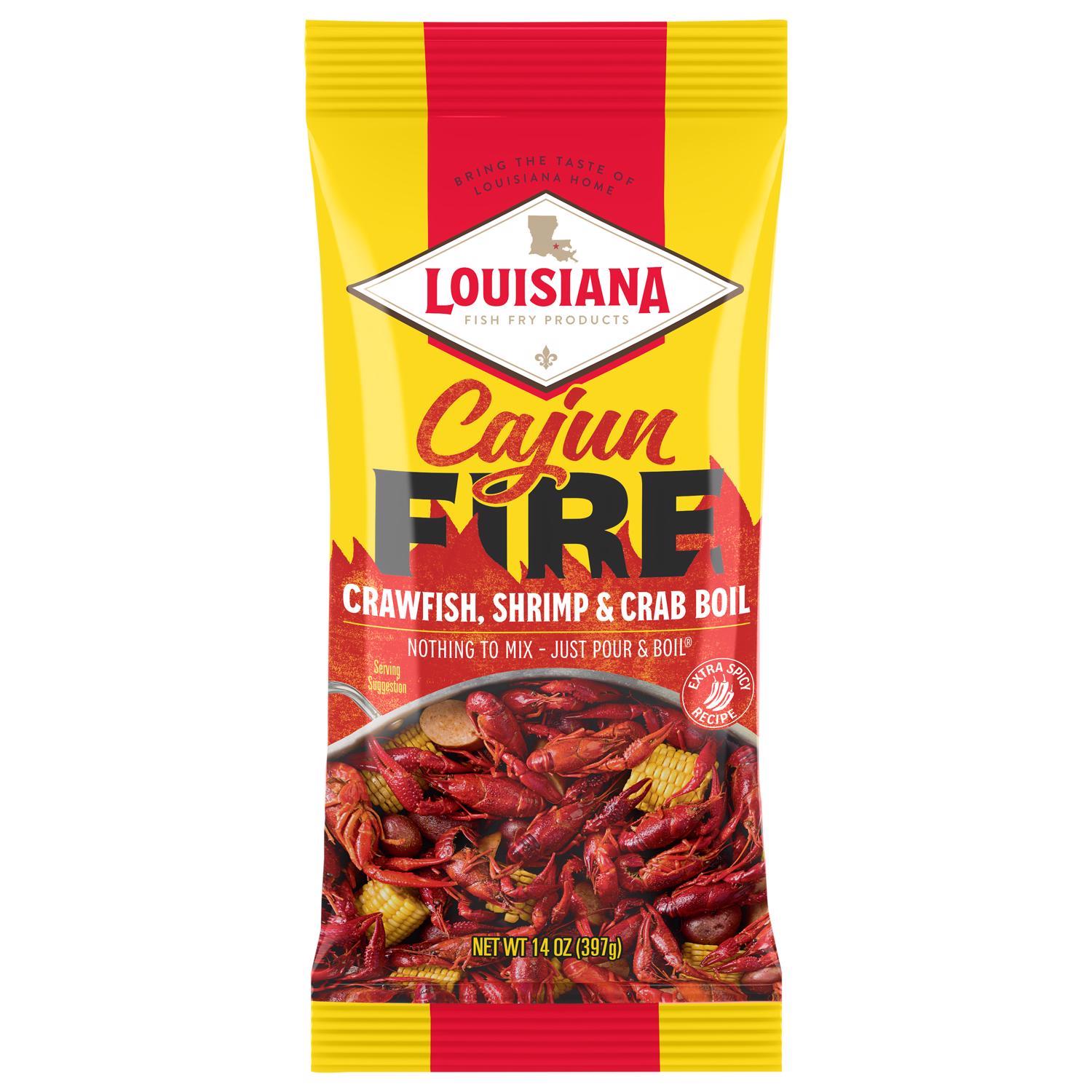 Louisiana Fish Fry Seafood Boil - Cajun Fire Seafood Seasoning 14 oz.
