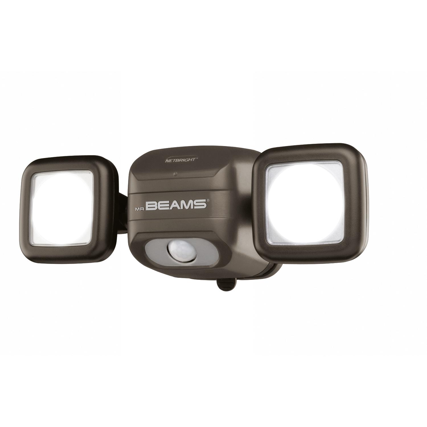 Mr. Beams High Performance Motion-Sensing Battery Powered LED Dark Brown Spotlight