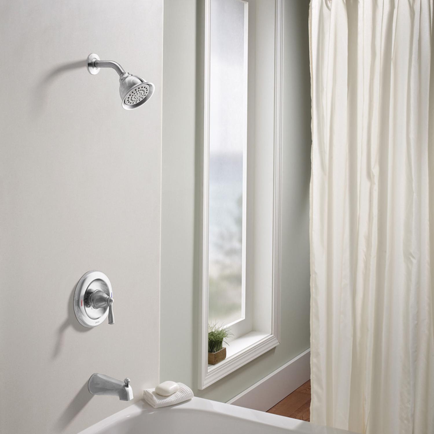 Moen Banbury 1Handle Chrome Tub and Shower Faucet Stine Home + Yard