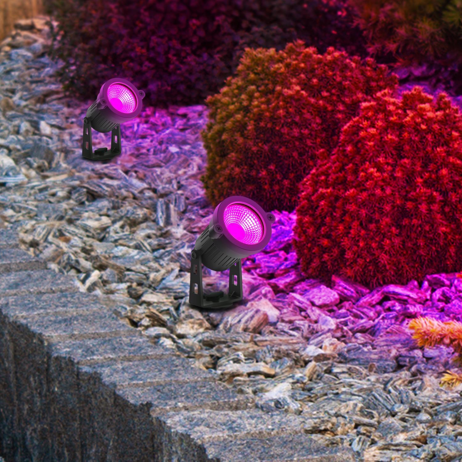 Feit Bluetooth-Enabled Motion Sensor Plug-In LED Black Smart-Enabled Spotlight