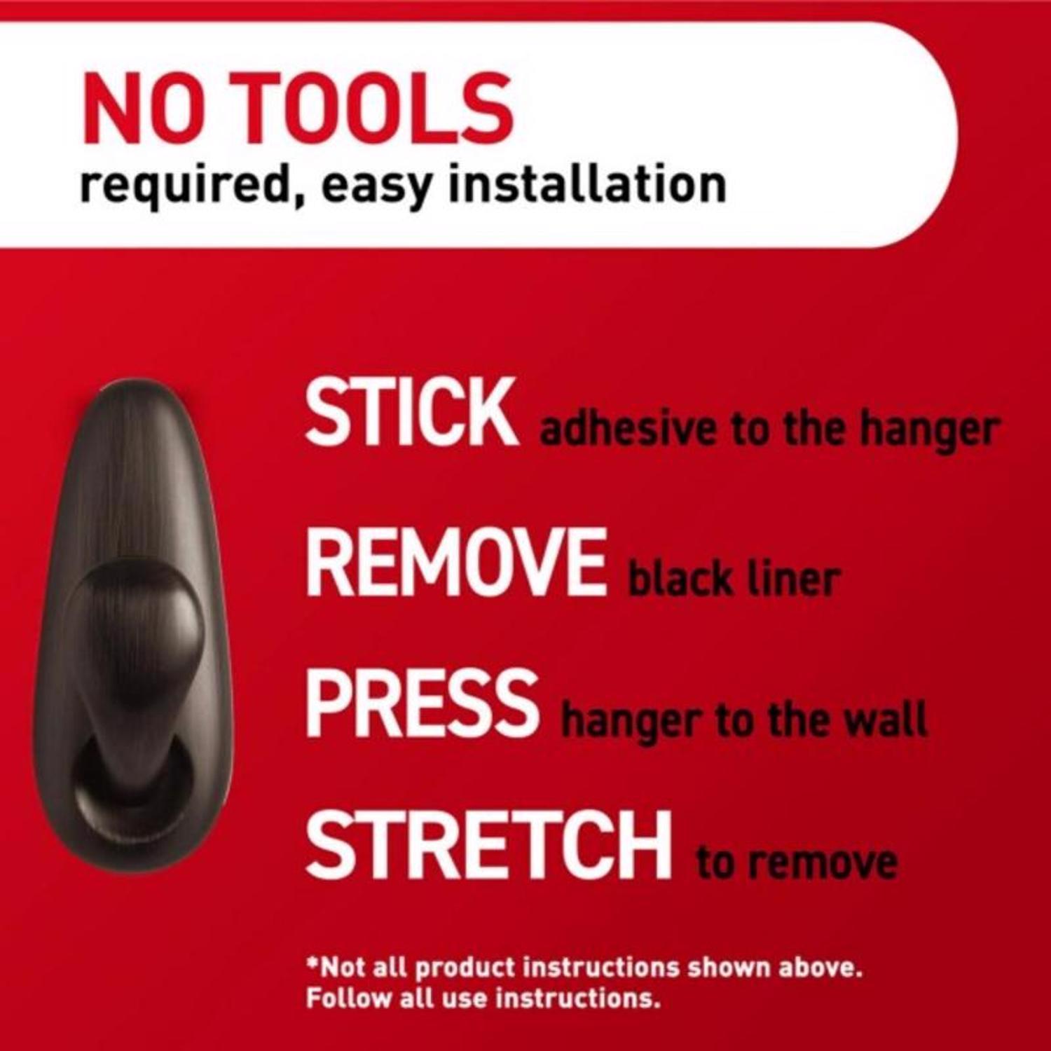 3M Command 4-1/8 in. L Oil Rubbed Bronze Metal Large Forever Classic Coat/Hat Hook 5 lb. cap. 1 pk