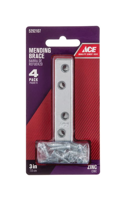 Ace 3 in. H X 0.625 in. W X .87 in. L Zinc Mending Brace