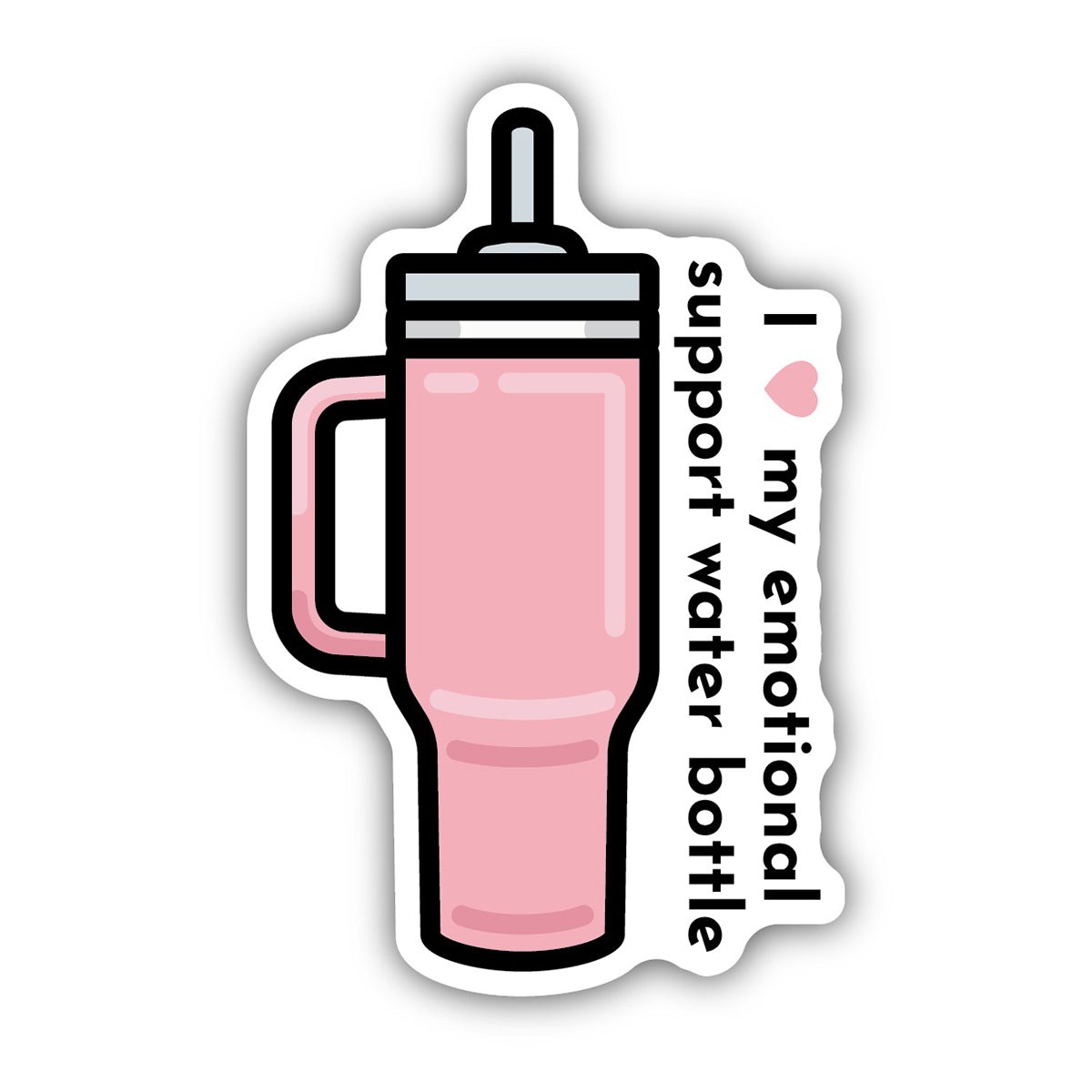 Sticker Northwest Emotional Support Water Bottle Sticker