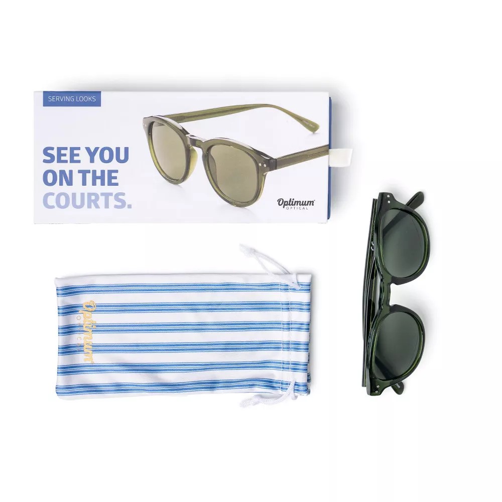 Optimum Optical Round Frame Sunglasses, Serving Looks