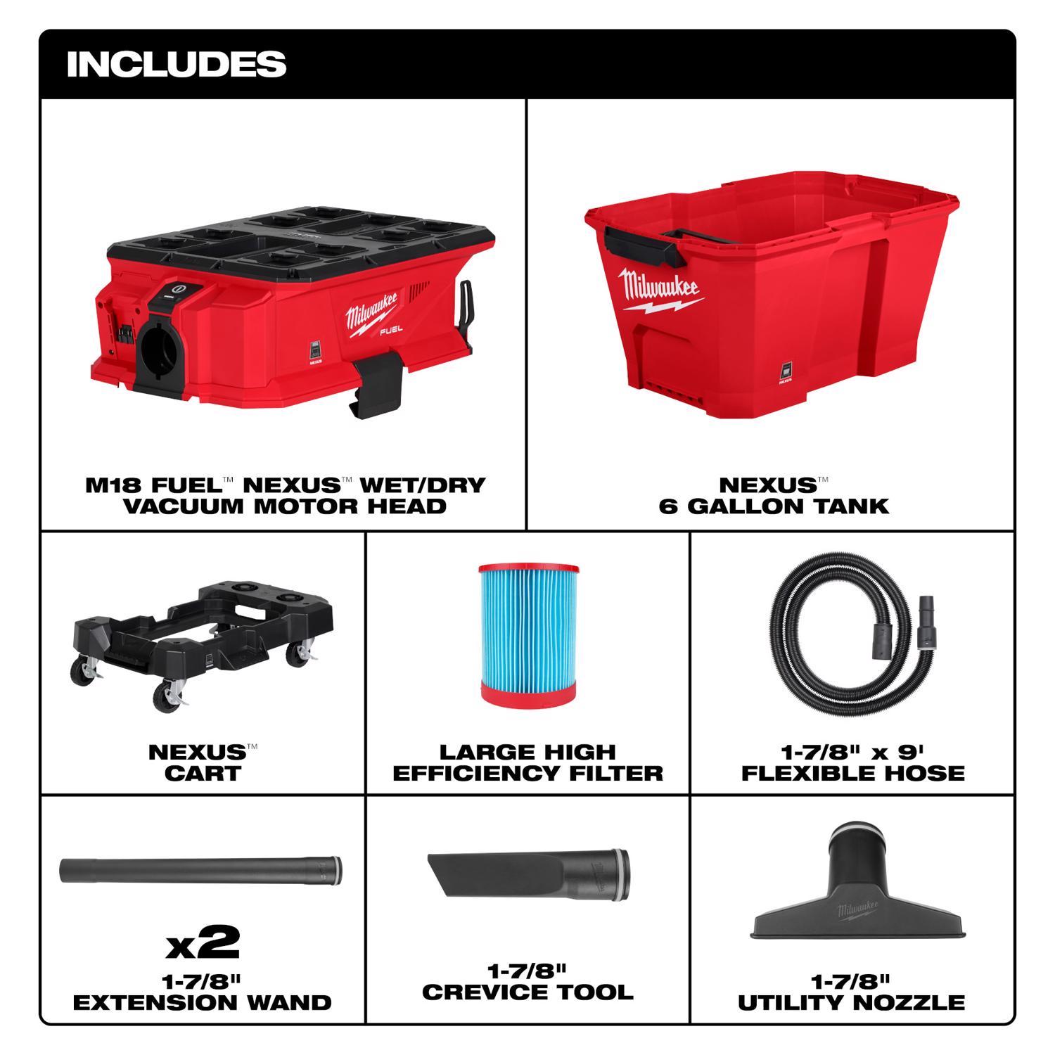 Milwaukee M18 6 gal. Cordless Wet/Dry Vacuum Kit