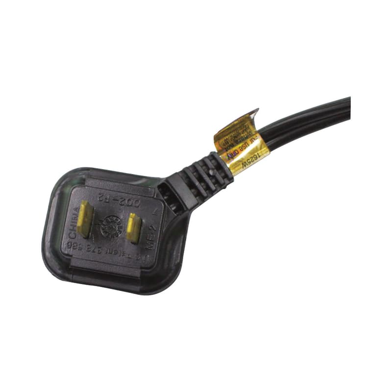 Ace Indoor 12 ft. L Black Extension Cord 16/2 SPT-2