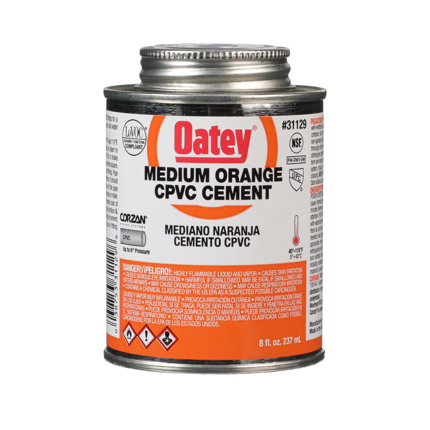 Oatey Orange Cement For CPVC 8 oz Stine Home + Yard The Family You