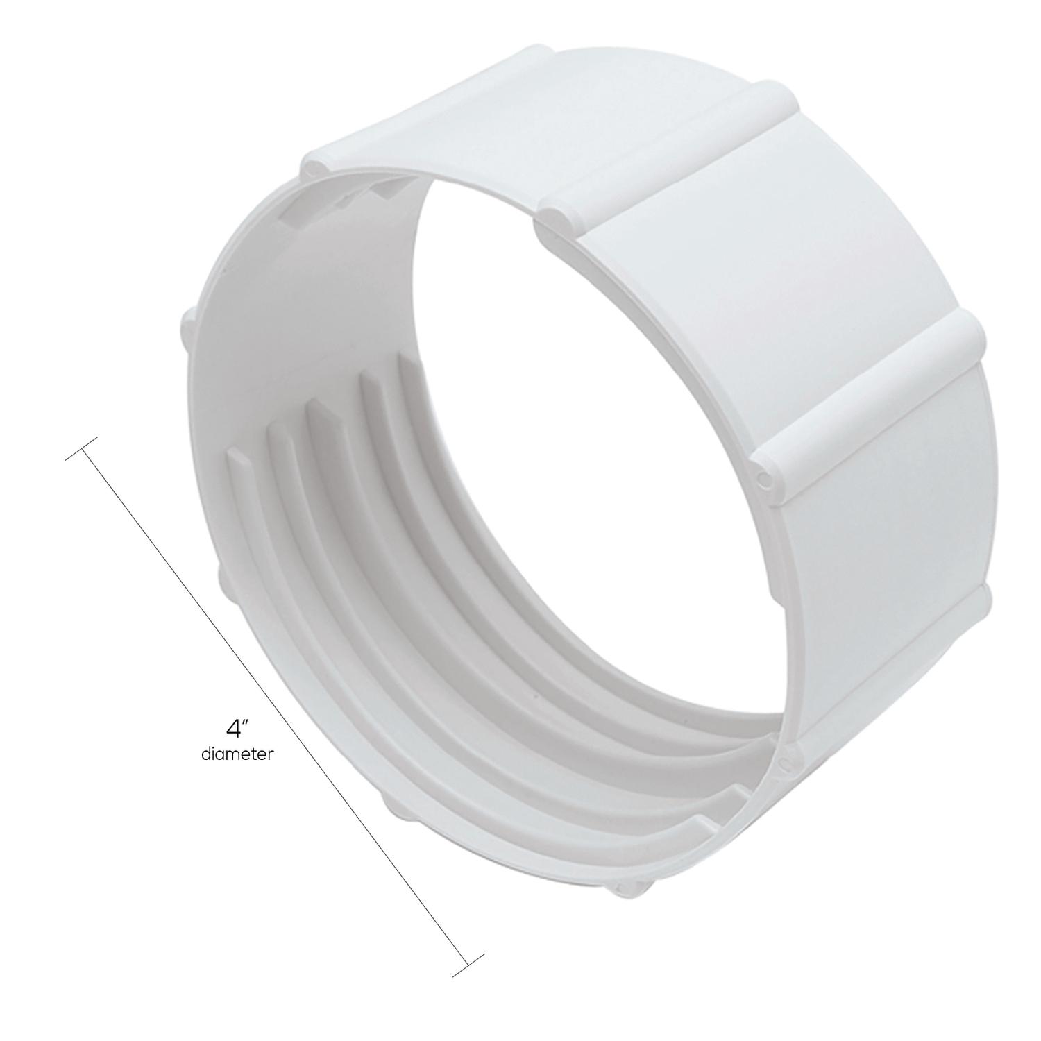 Deflect-O Jordan 3 in to 4 in. Duct Coupler Plastic