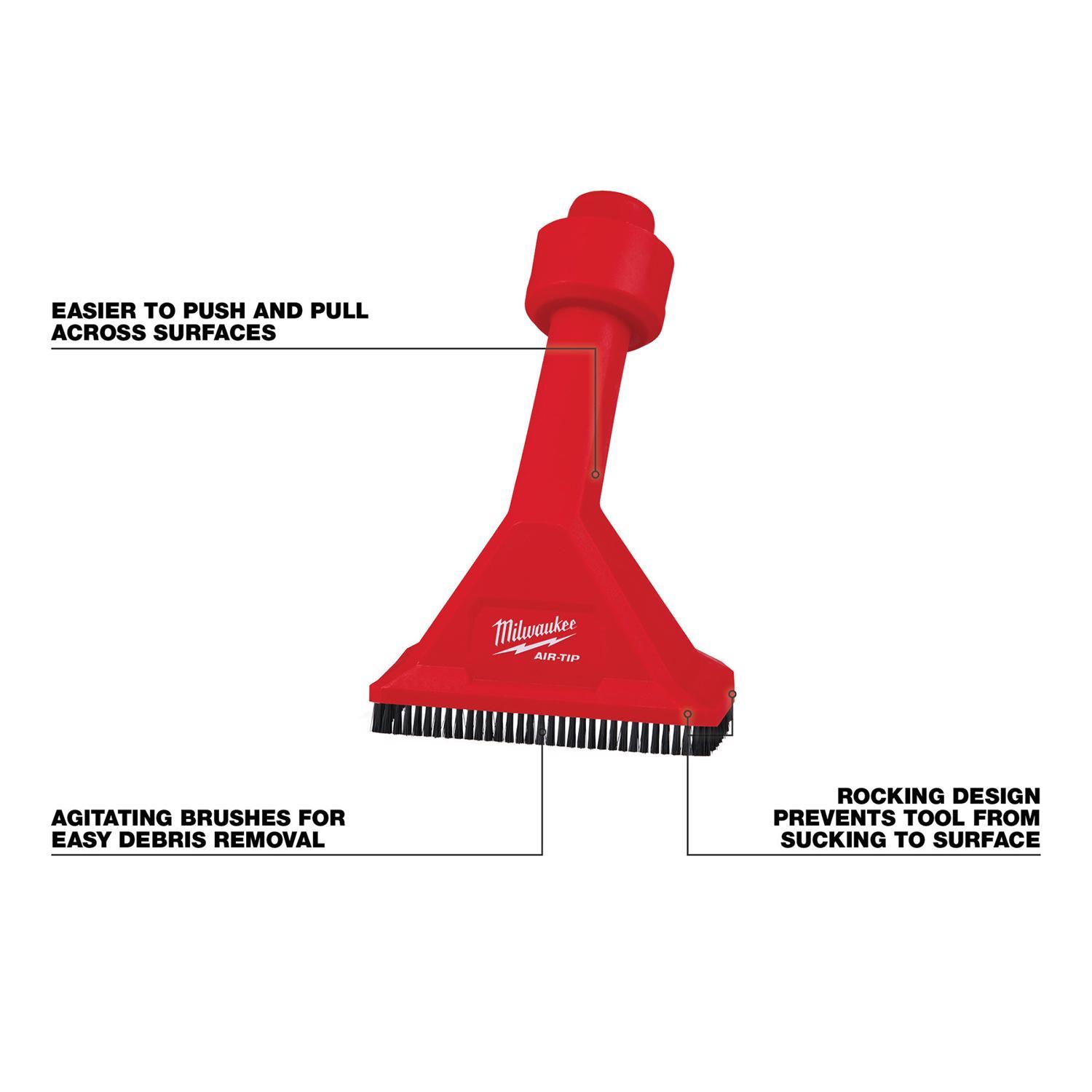 Milwaukee AIR-TIP 1-1/4 in. - 2-1/2 in. Wet/Dry Shop Vac Rocking Utility Vacuum Nozzle 1 pc
