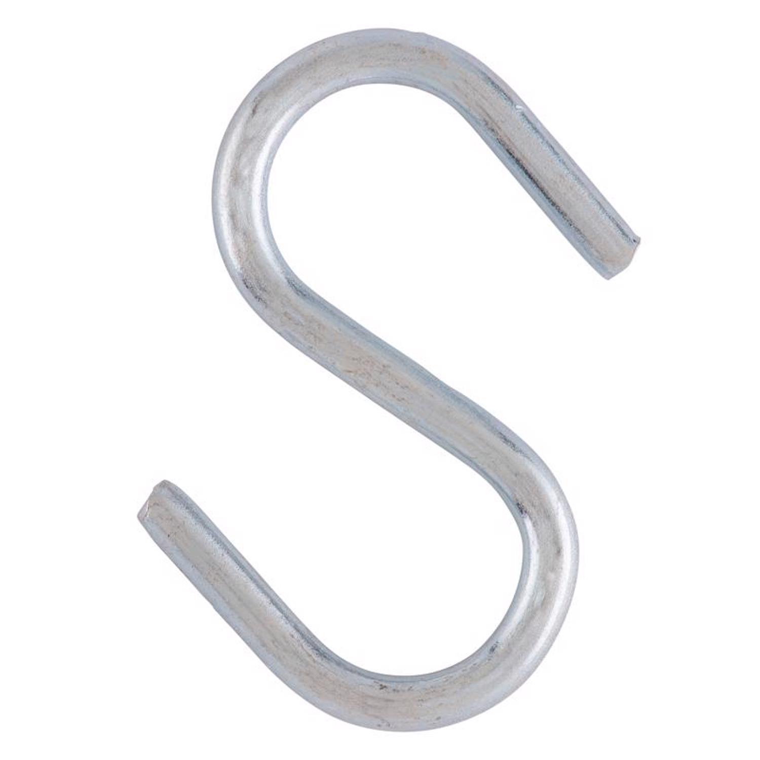 Ace Small Zinc-Plated Silver Steel 1.5 in. L S-Hook 20 lb 40 pk