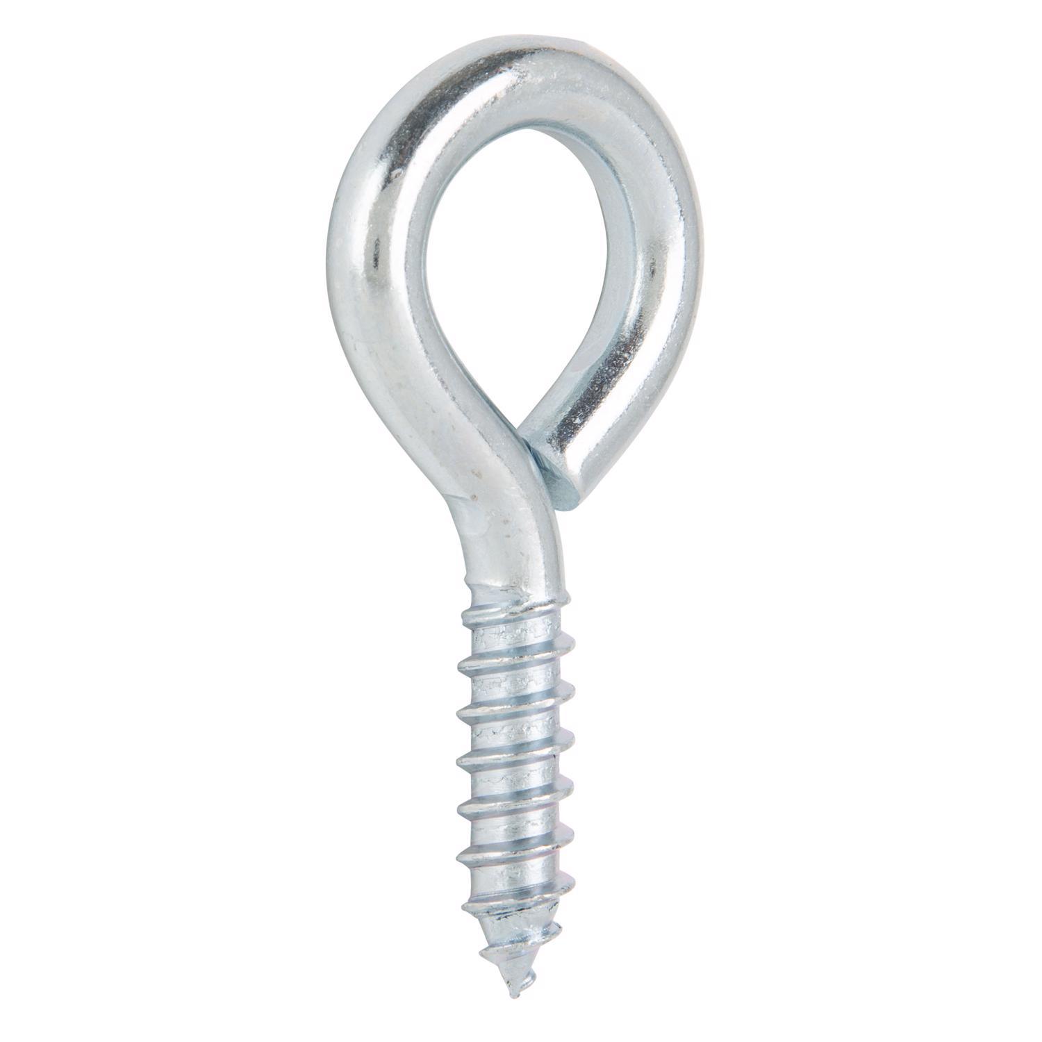 Ace 3/8 in. D X 2-7/8 in. L Zinc-Plated Steel Screw Eye 250 lb. cap. 2 pk