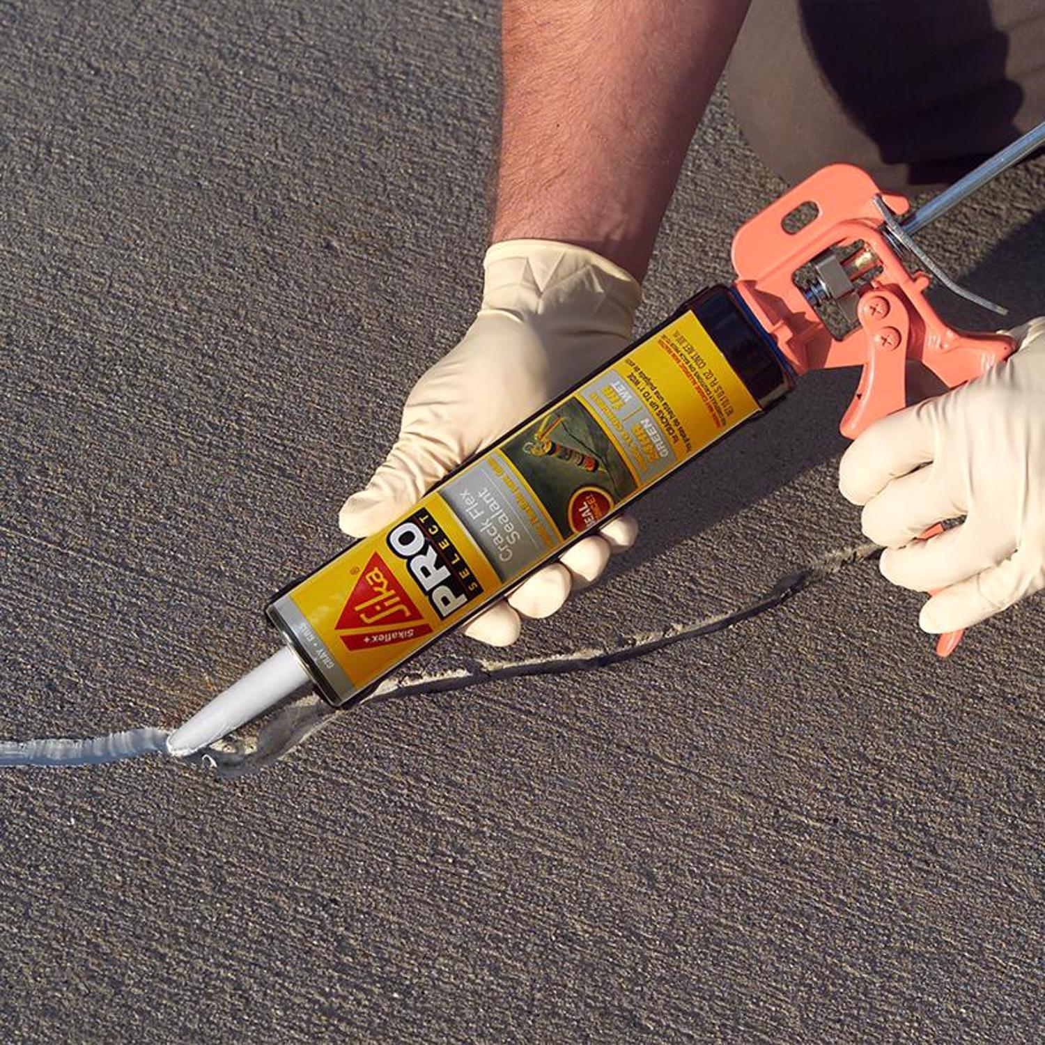 Sika Pro Select Gray Polyurethane Construction Caulk Sealant 10.1 oz